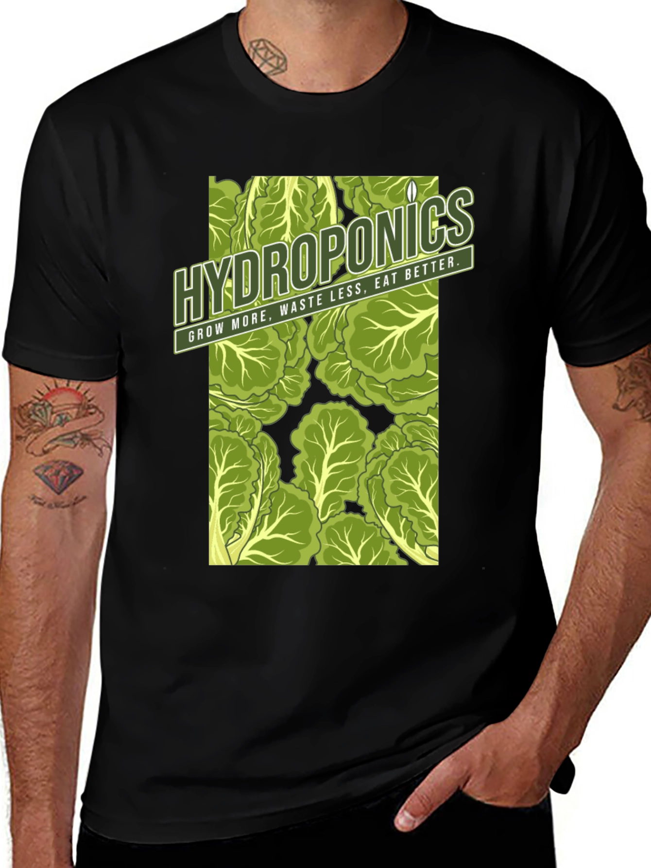 Hydroponics Eat Better Graphic Tee
