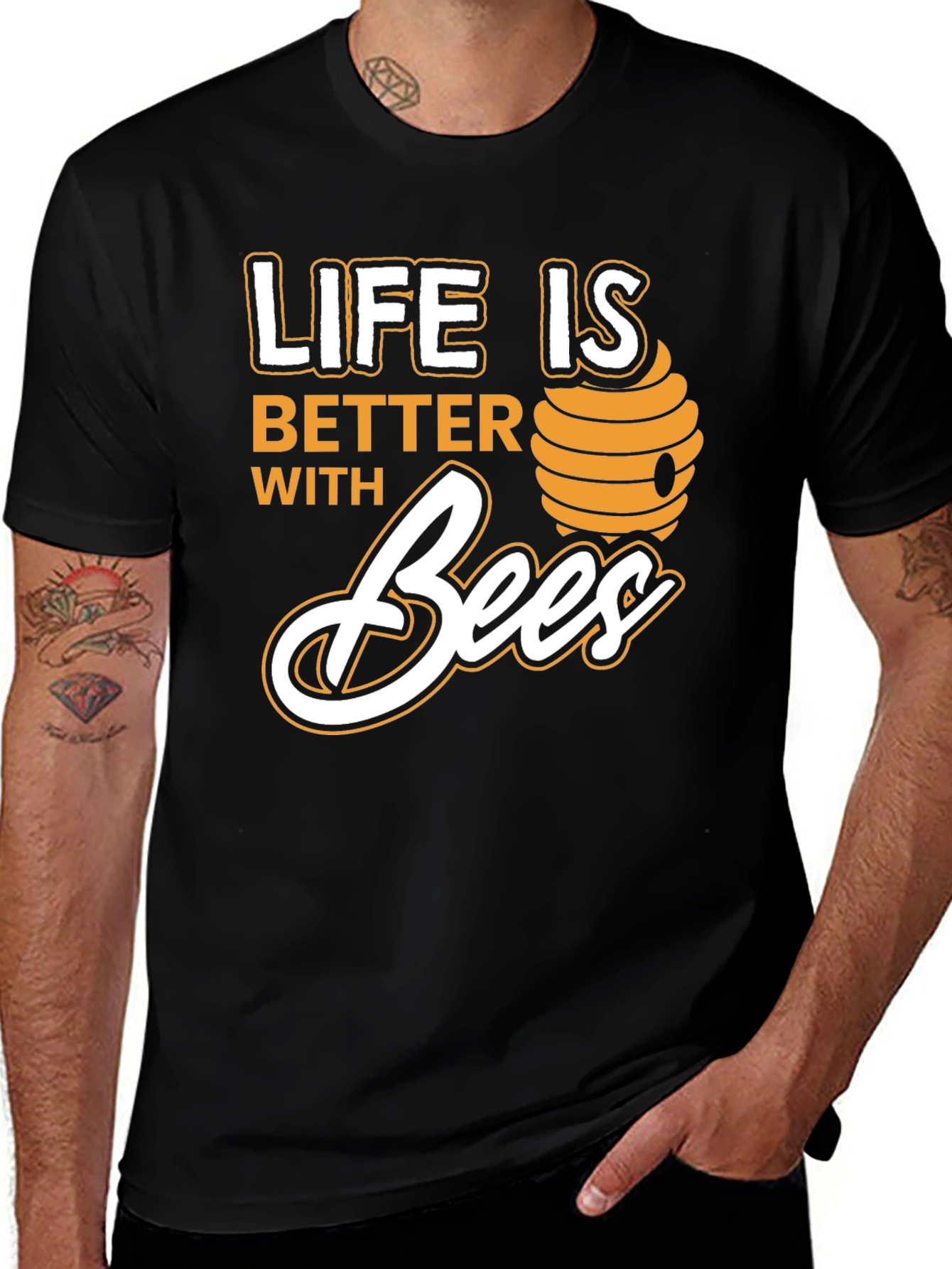 Variant 15 of Life is Better With Bees Graphic Tee