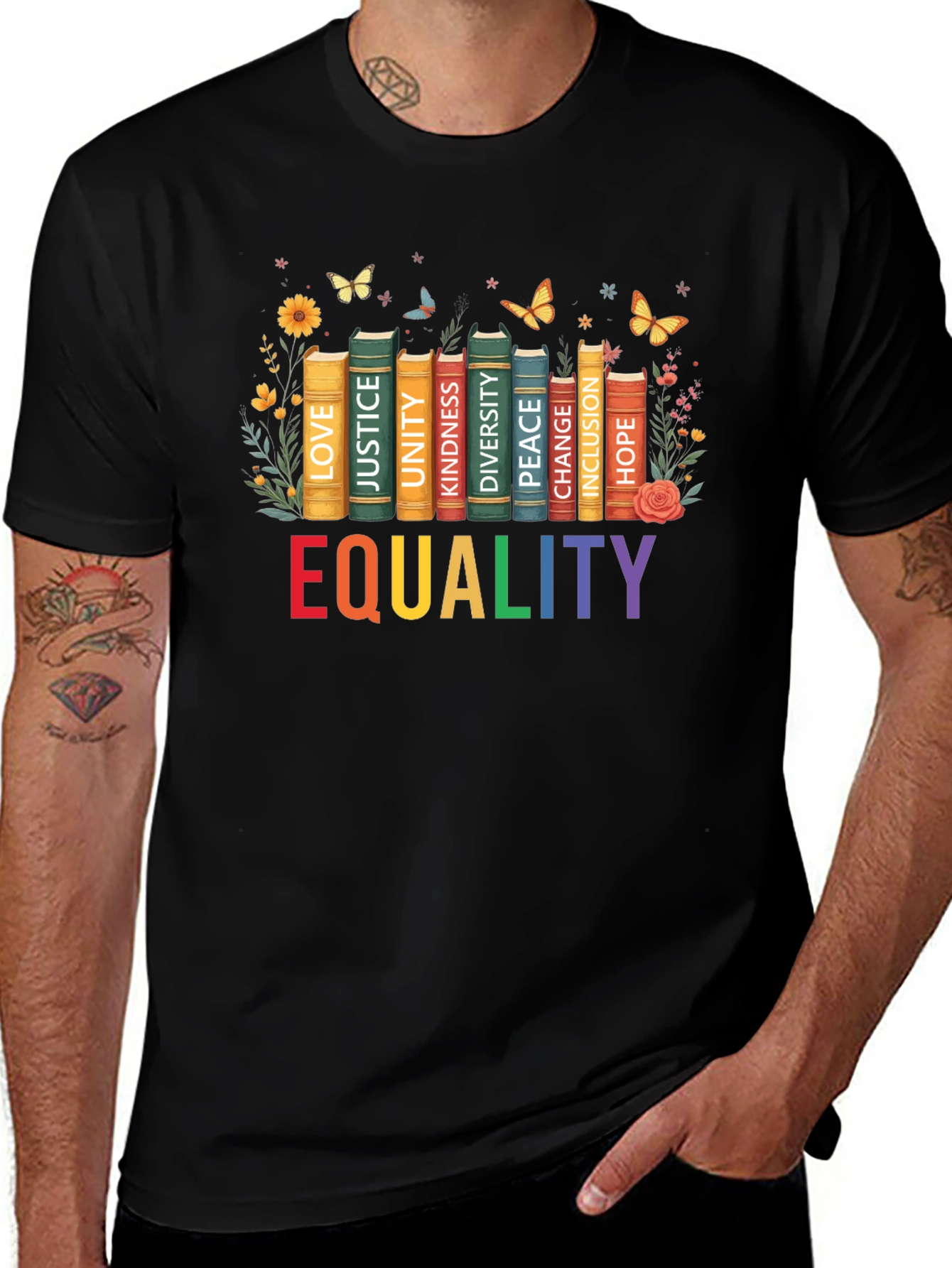 Variant 4 of Equality Book T-Shirt