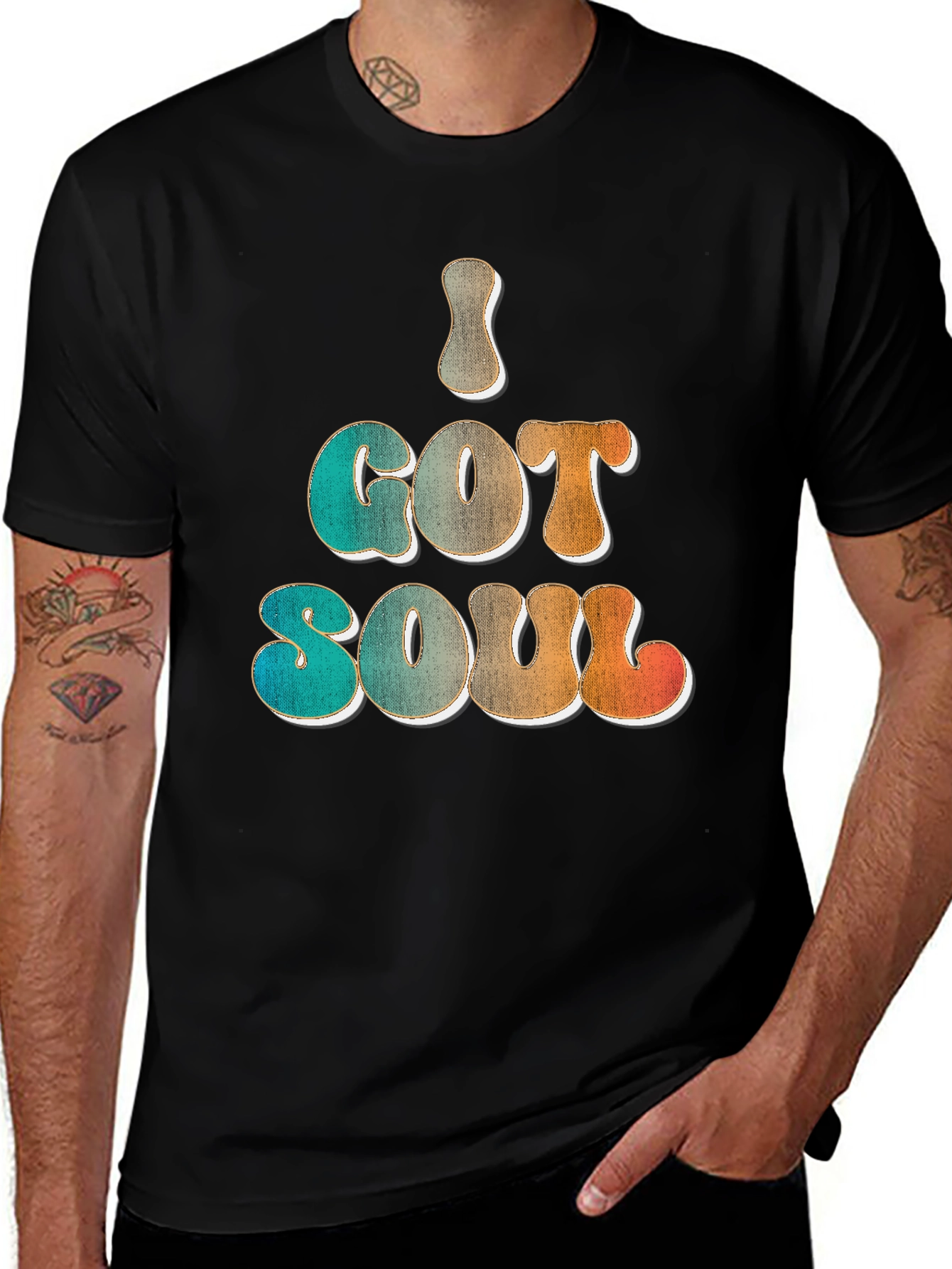 Variant 7 of I Got Soul Retro Graphic T-Shirt