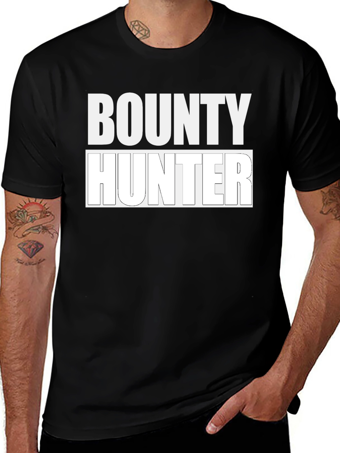 Variant 14 of Bounty Hunter Graphic T-Shirt - Bold Statement Tee