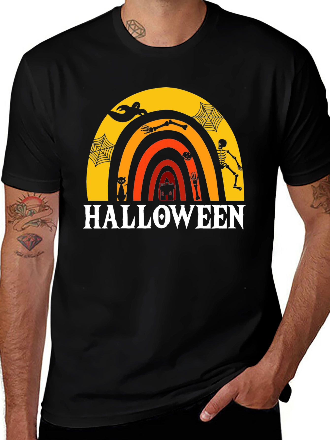 Halloween Rainbow Graphic Tee