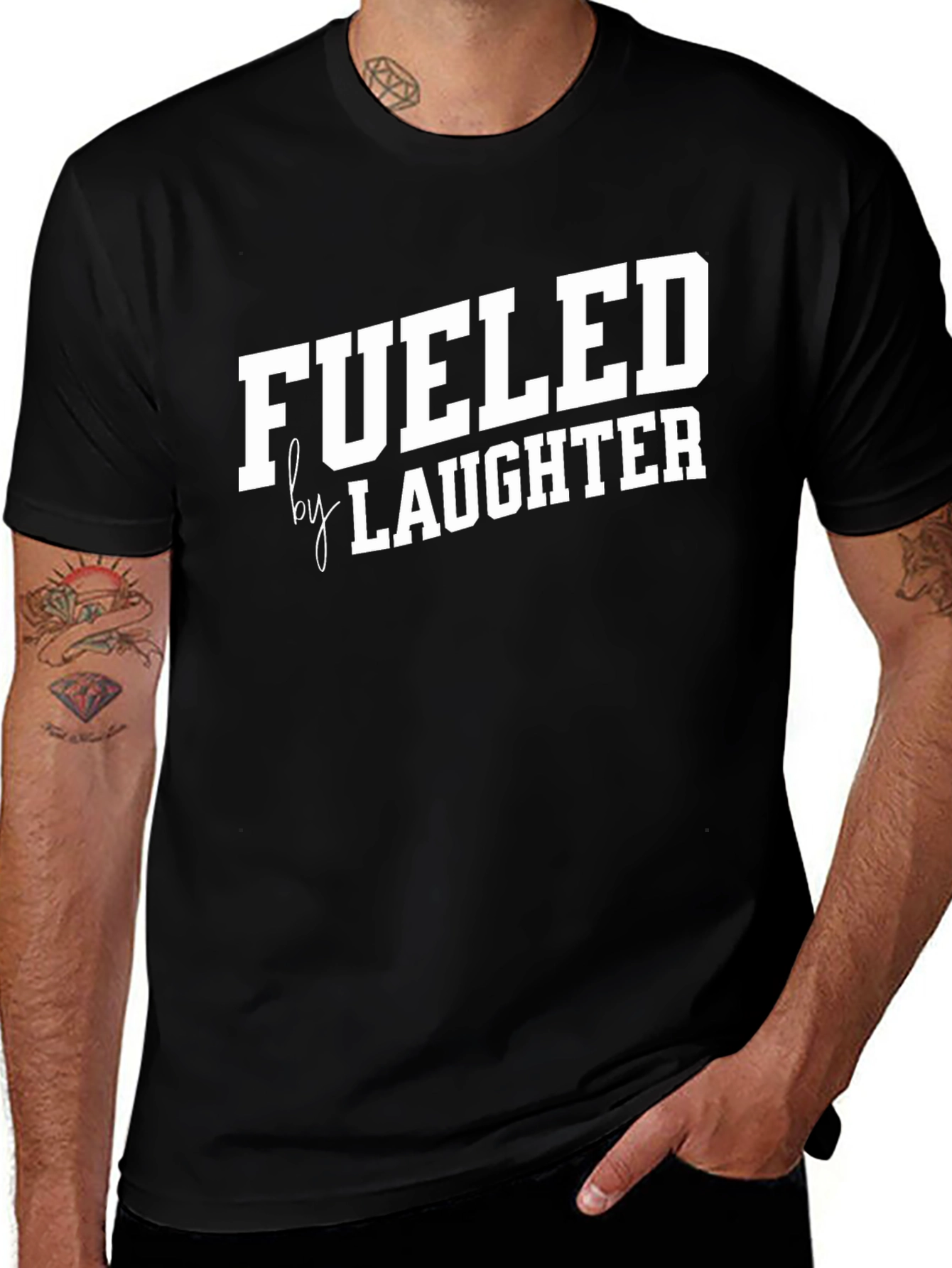 Variant 29 of Fueled By Laughter Graphic Tee