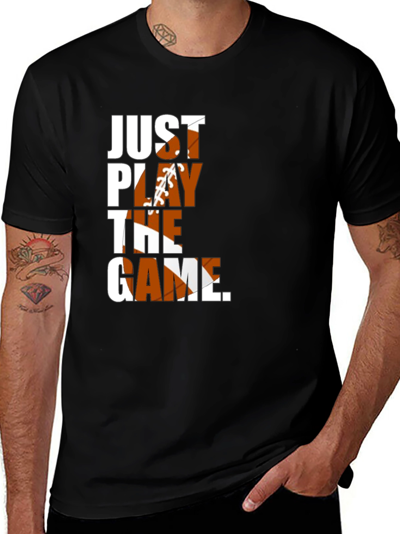 Variant 8 of Just Play the Game Football T-Shirt