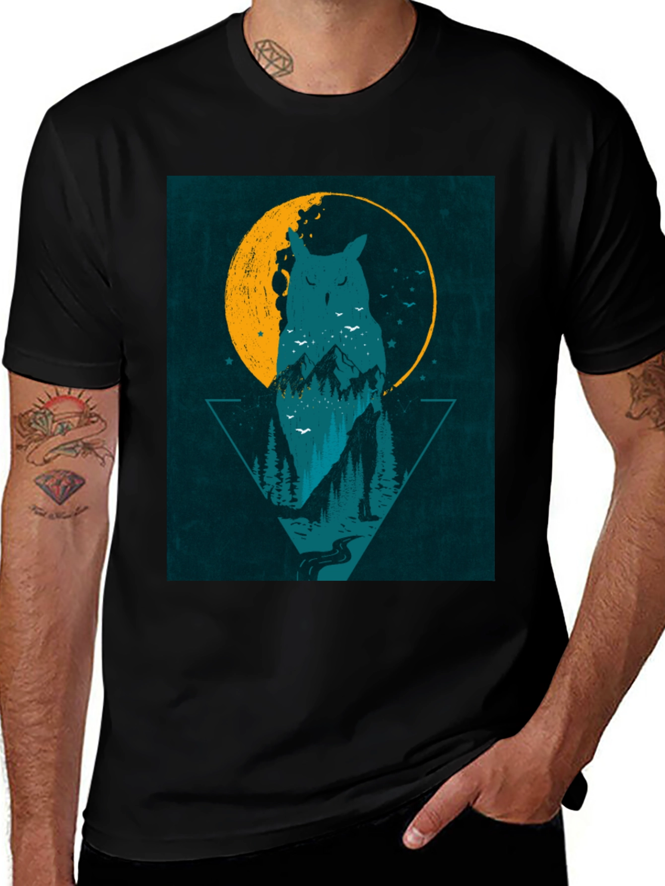 Owl Moon T-Shirt - Nature Graphic Tee