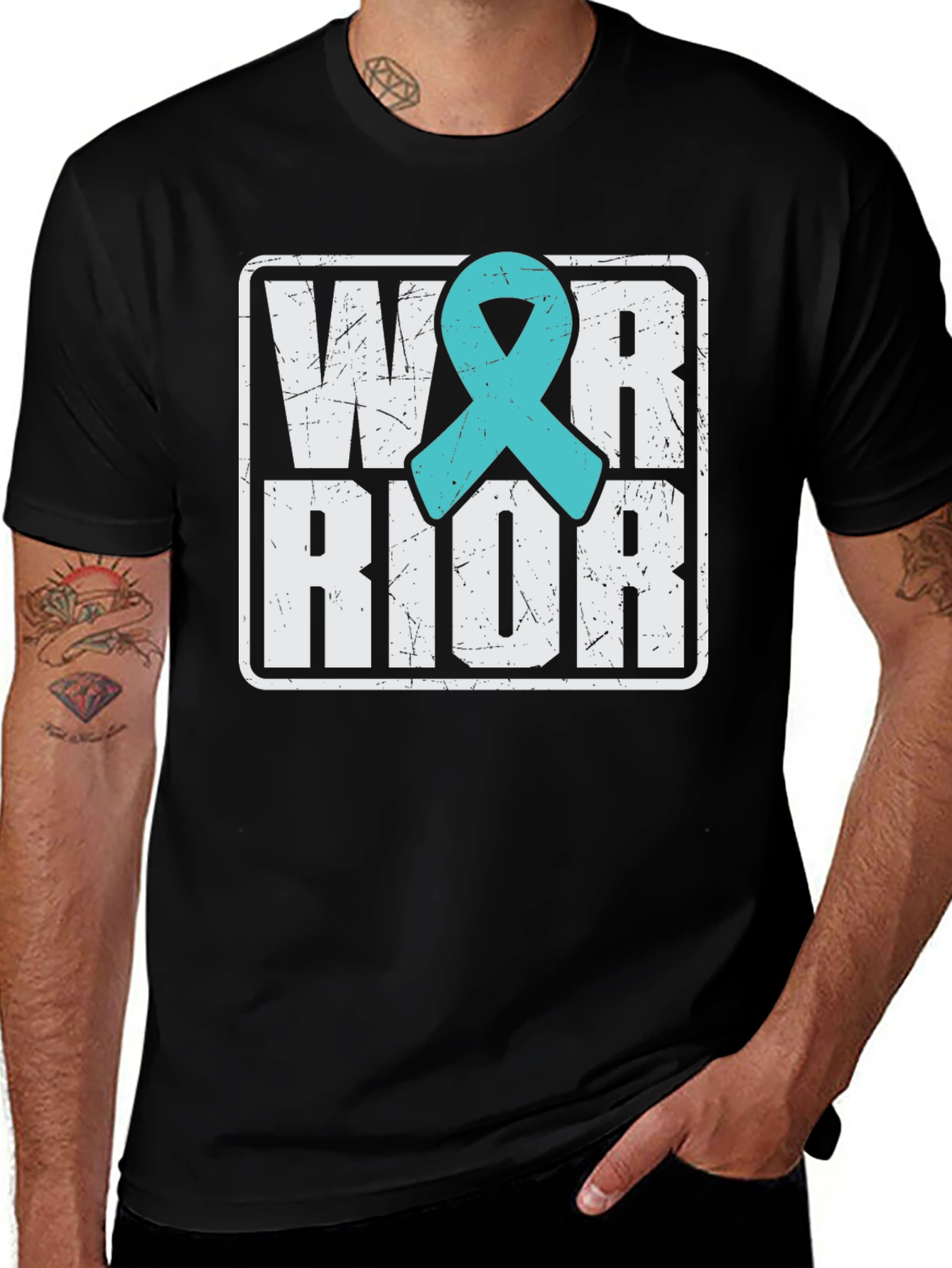 Variant 26 of Warrior Teal Ribbon T-Shirt