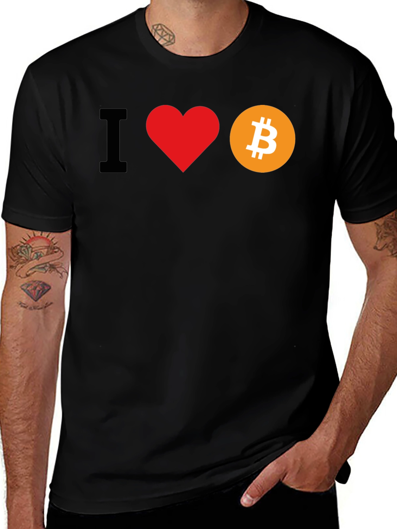 I Heart Bitcoin Graphic Tee