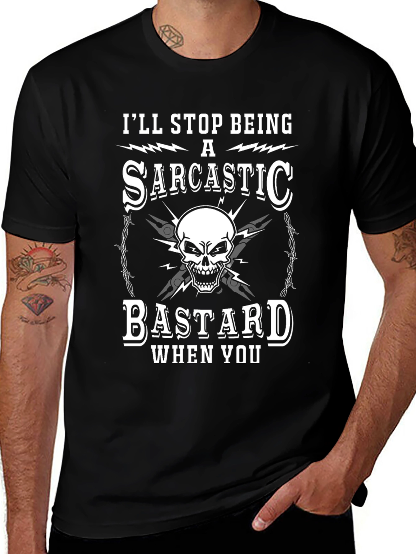 Variant 4 of Sarcastic Bastard Graphic Tee