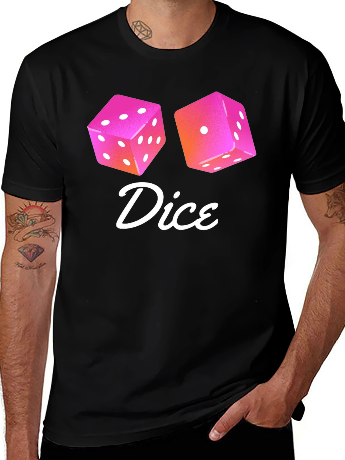 Dice Graphic T-Shirt - Lucky Roll Style