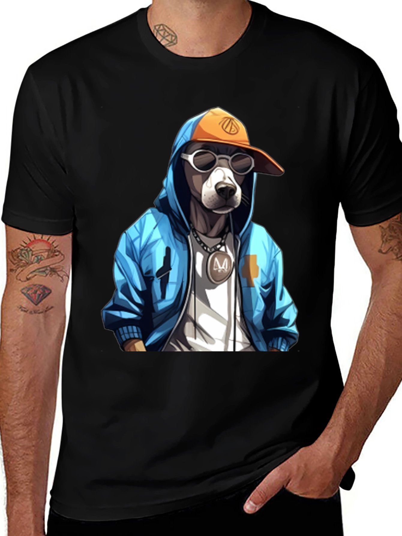 Variant 13 of Cool Dog Graphic Tee - Urban Style