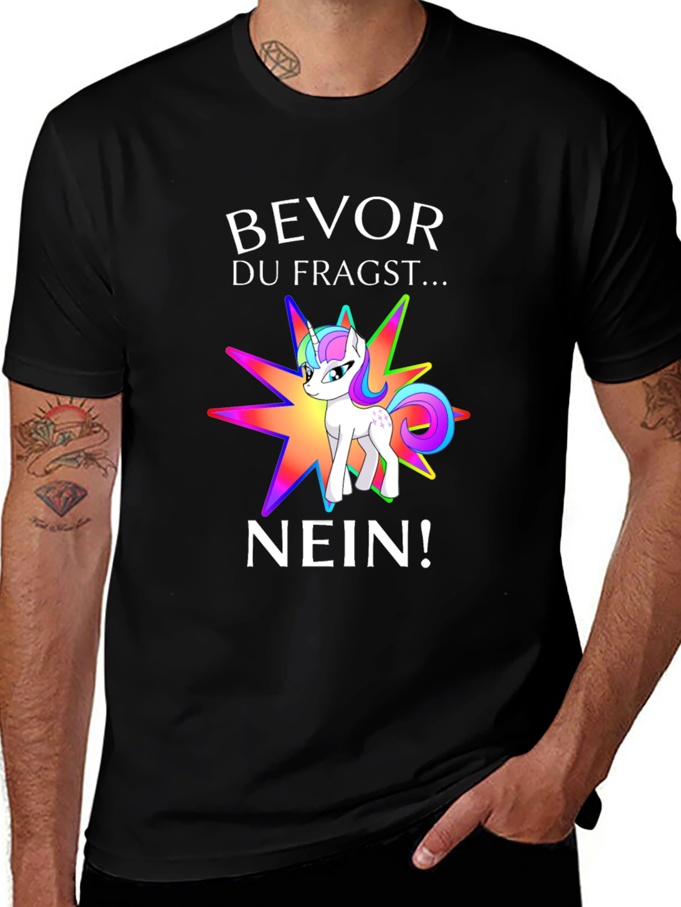Variant 28 of Unicorn NO T-Shirt - Fun & Playful Design