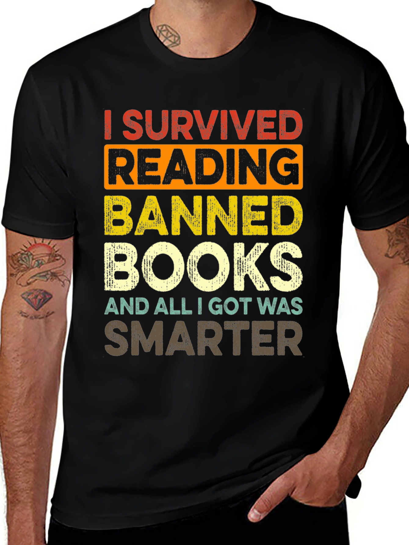 Variant 18 of I Survived Reading Banned Books T-Shirt
