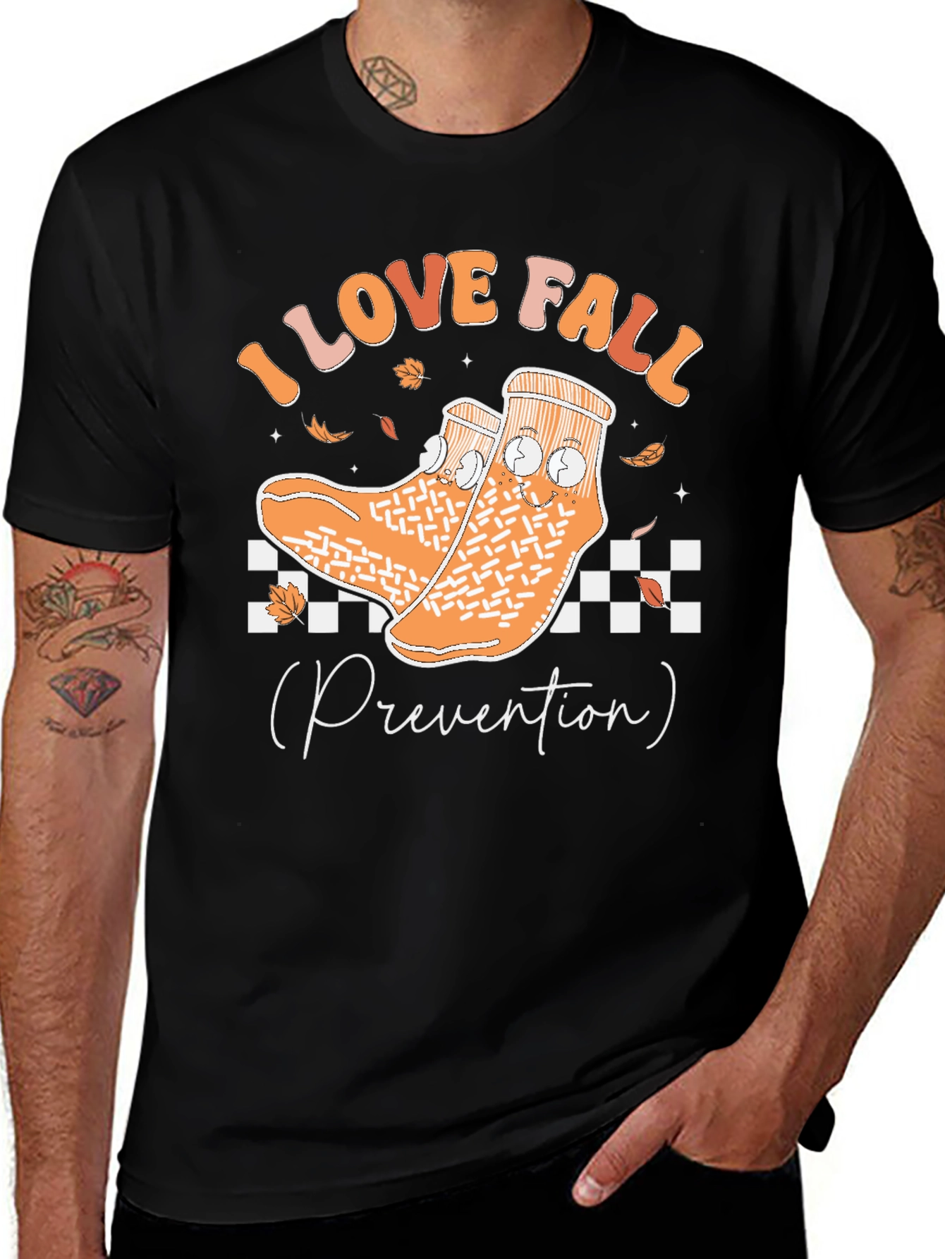 Variant 3 of I Love Fall Prevention Socks T-Shirt