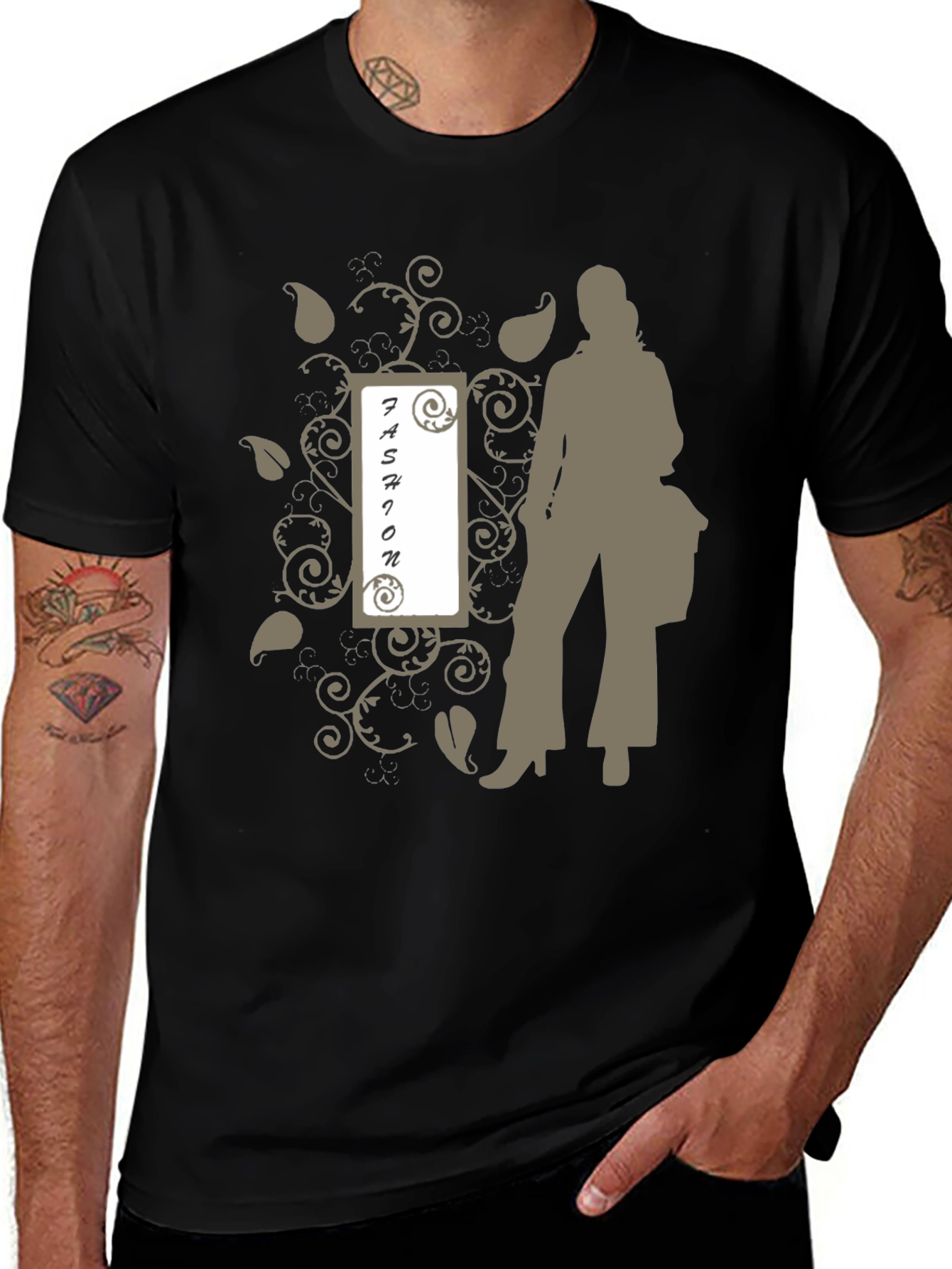 Variant 29 of Fashion Silhouette Graphic Tee - Stylish Casual Wear