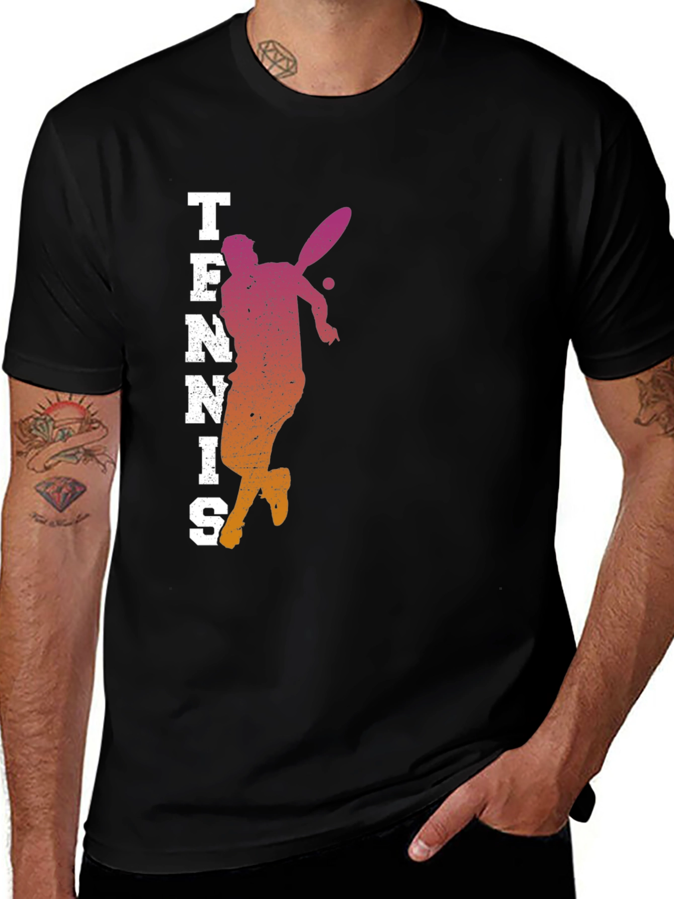 Variant 26 of Tennis Player Graphic Tee - Stylish Activewear