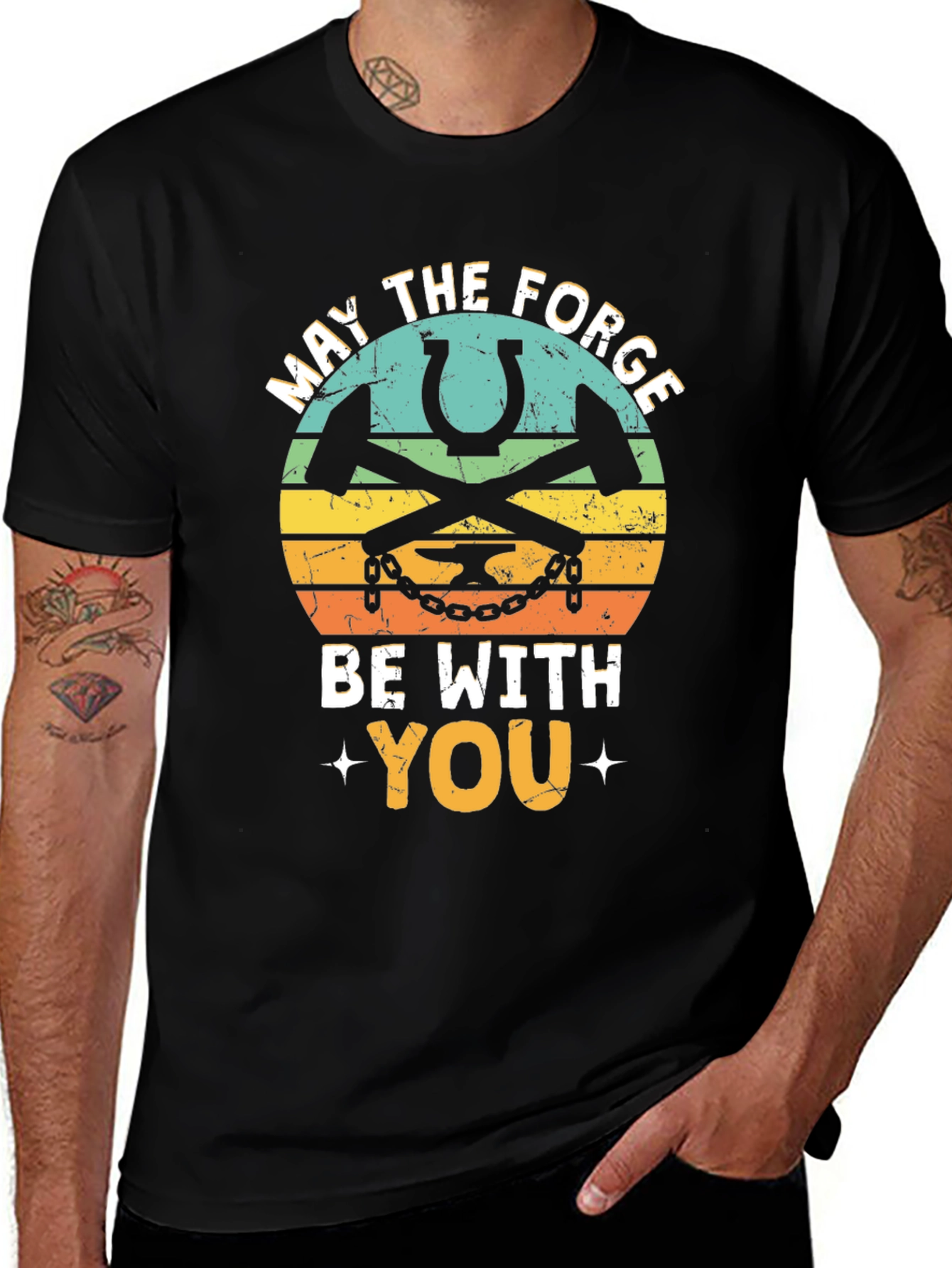Variant 8 of May the Forge Be With You Black T-Shirt