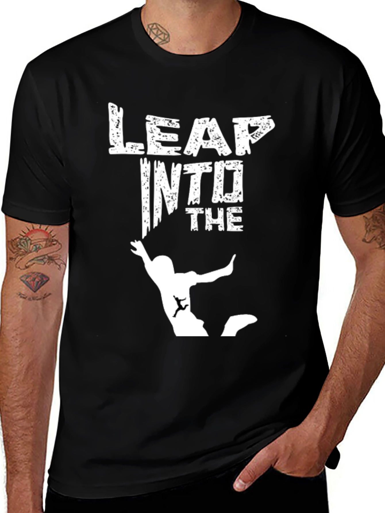 Variant 16 of Leap Into The Abyss Graphic Tee - Adventure Ready!