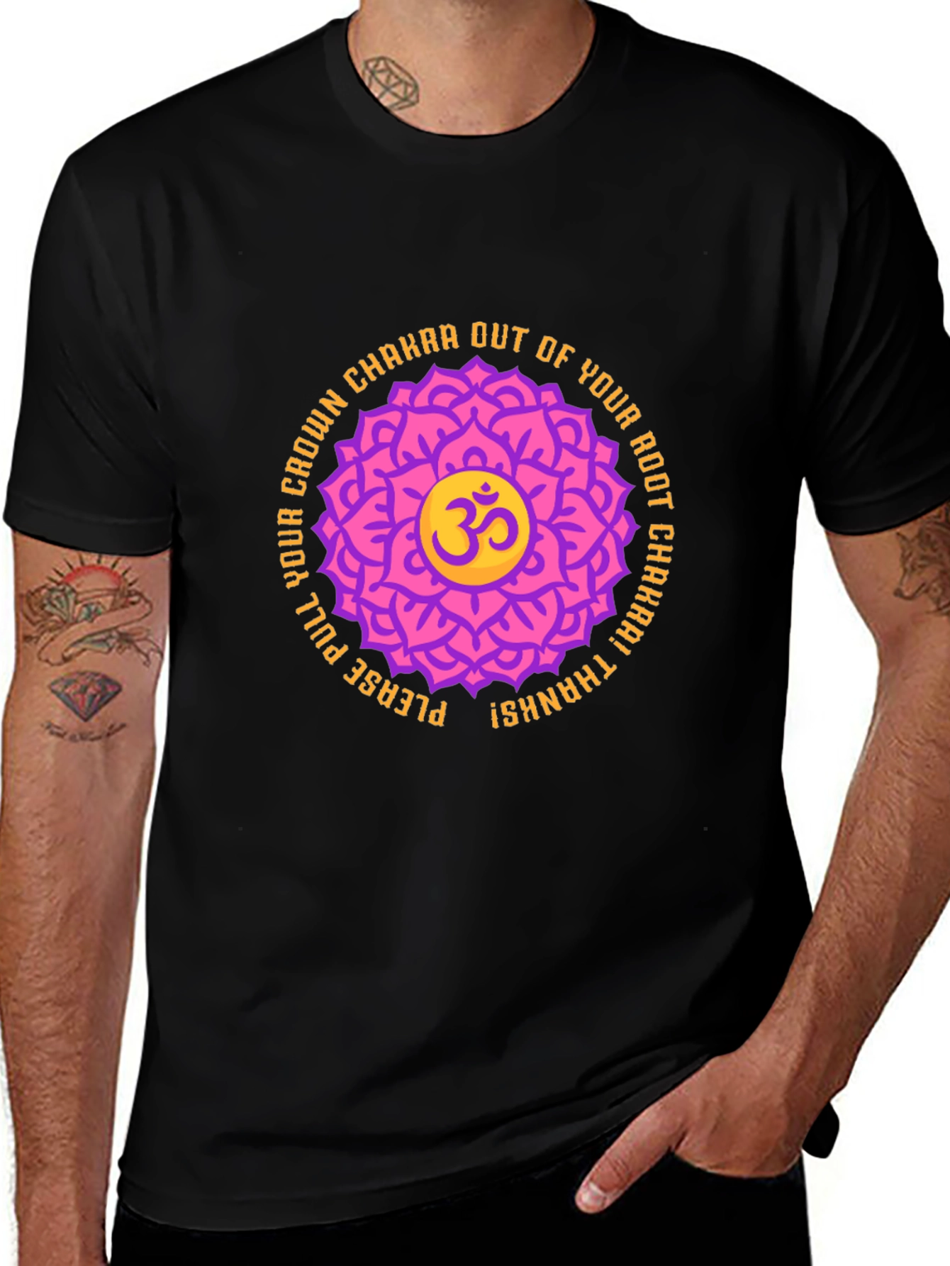 Chakra Lotus Om Graphic T-Shirt