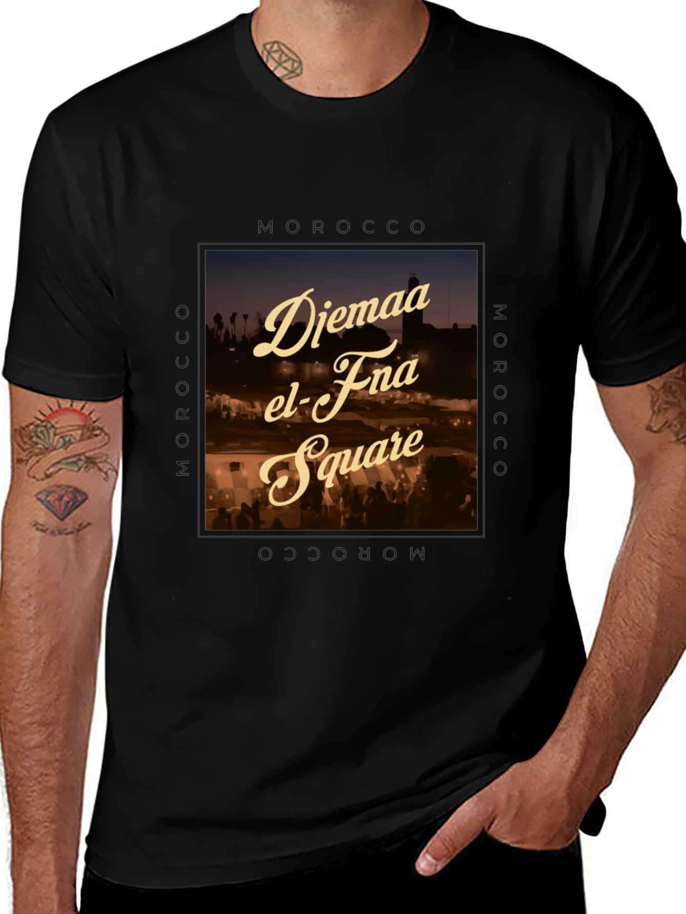 Djemaa el-Fna Square Graphic T-Shirt