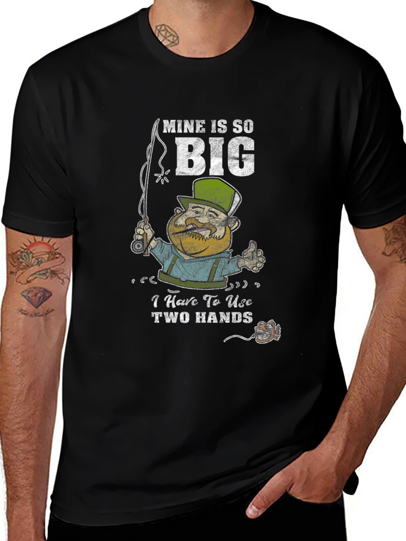 Variant 21 of Mine Is So Big Fisherman Graphic T-Shirt
