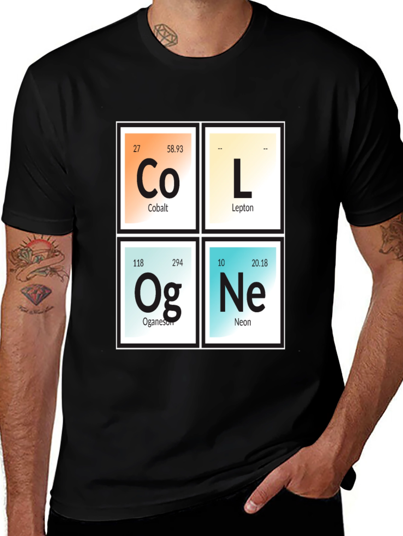 Variant 16 of Cool Periodic Table Elements T-Shirt - Science Tee