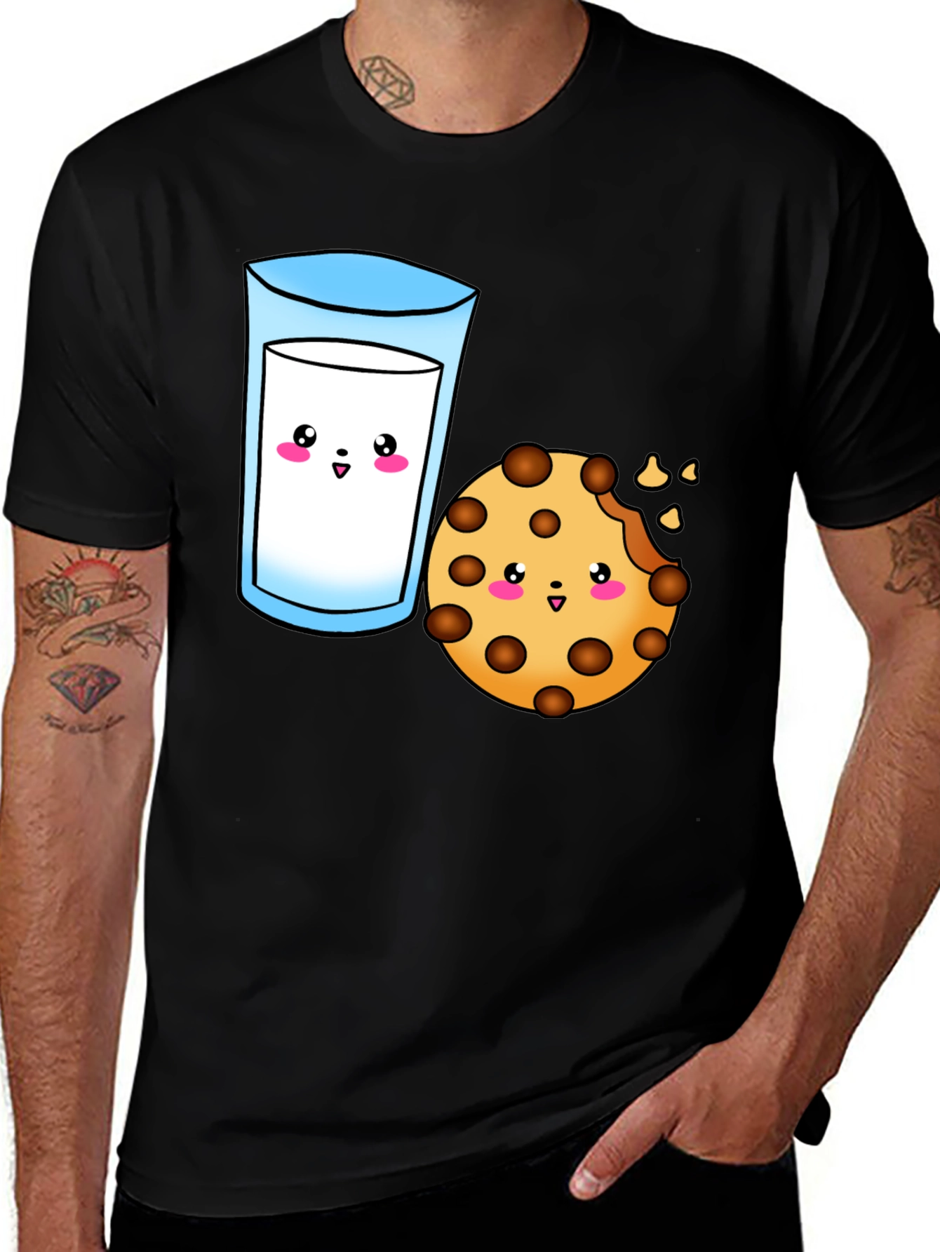 Variant 20 of Kawaii Milk and Cookie T-Shirt