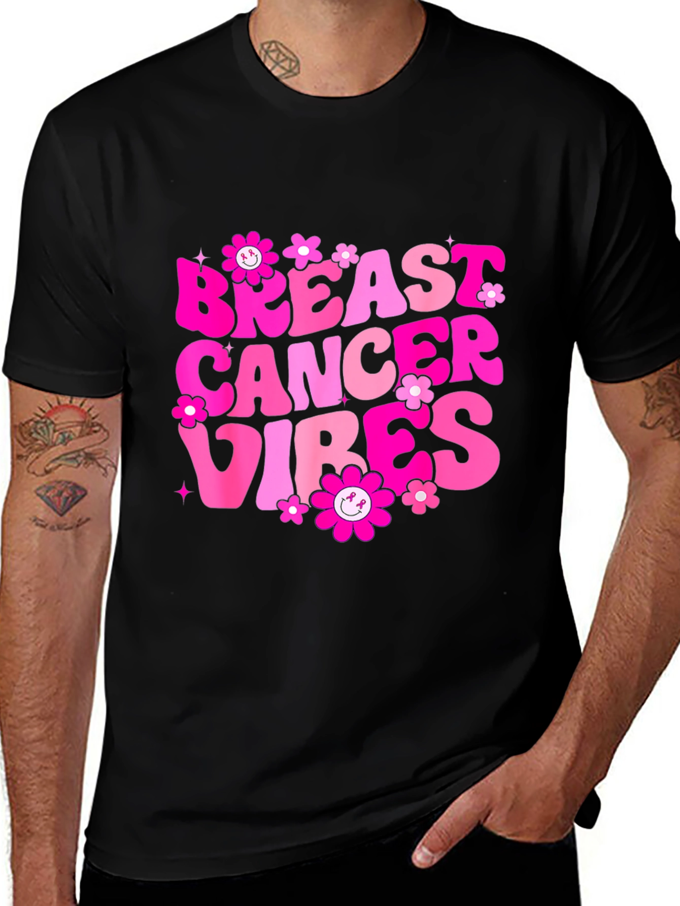Variant 11 of Breast Cancer Vibes T-Shirt