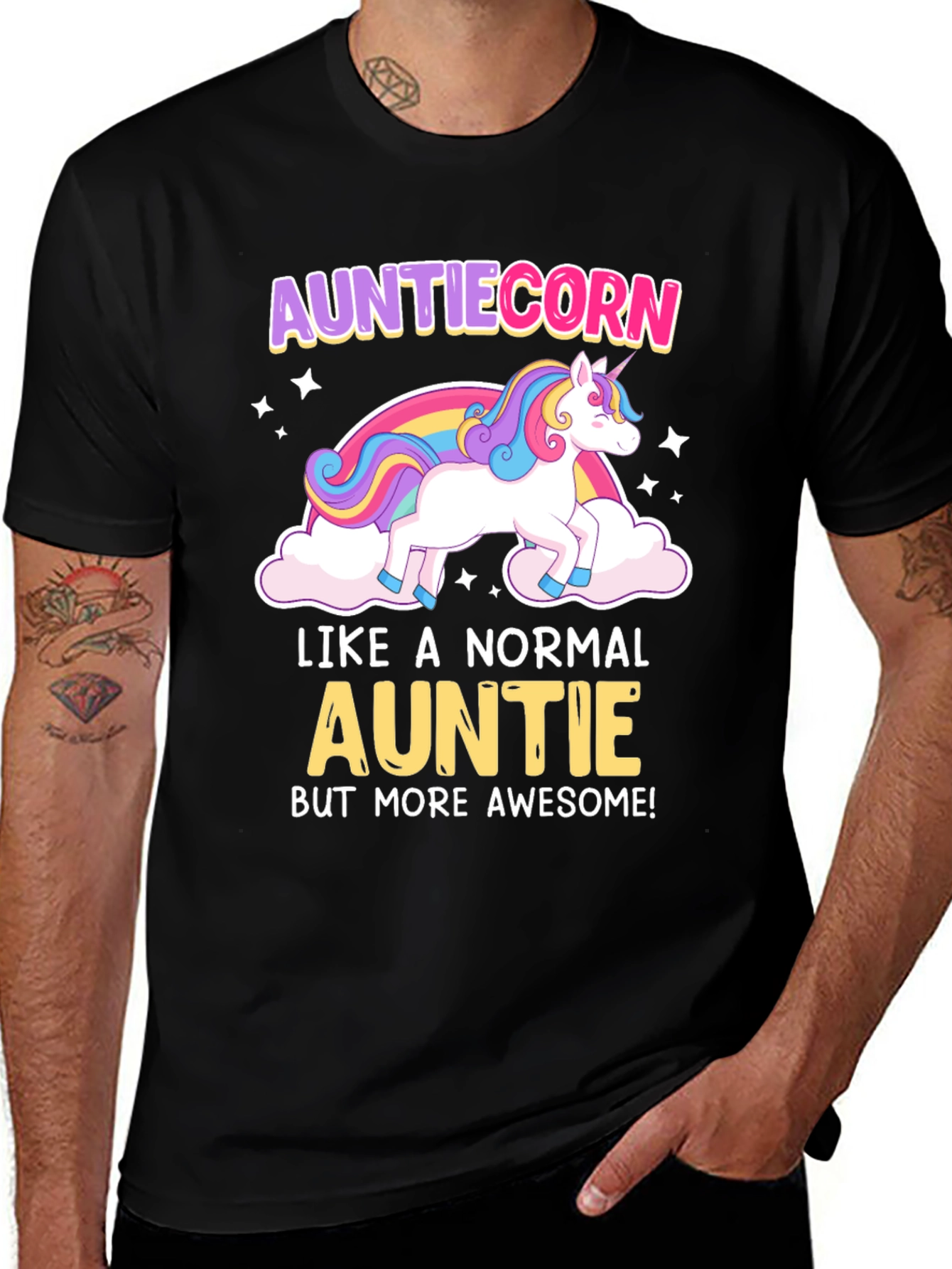 Variant 7 of Auntiecorn Awesome Aunt T-Shirt