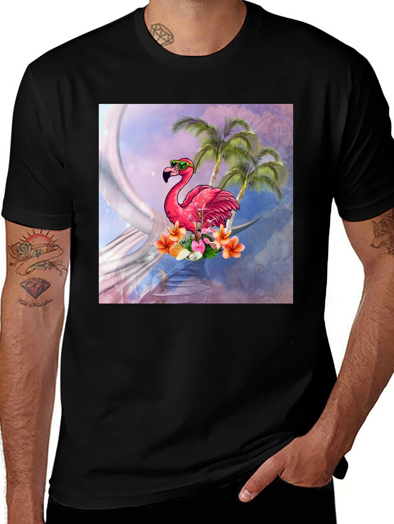 Variant 23 of Tropical Flamingo Graphic Tee