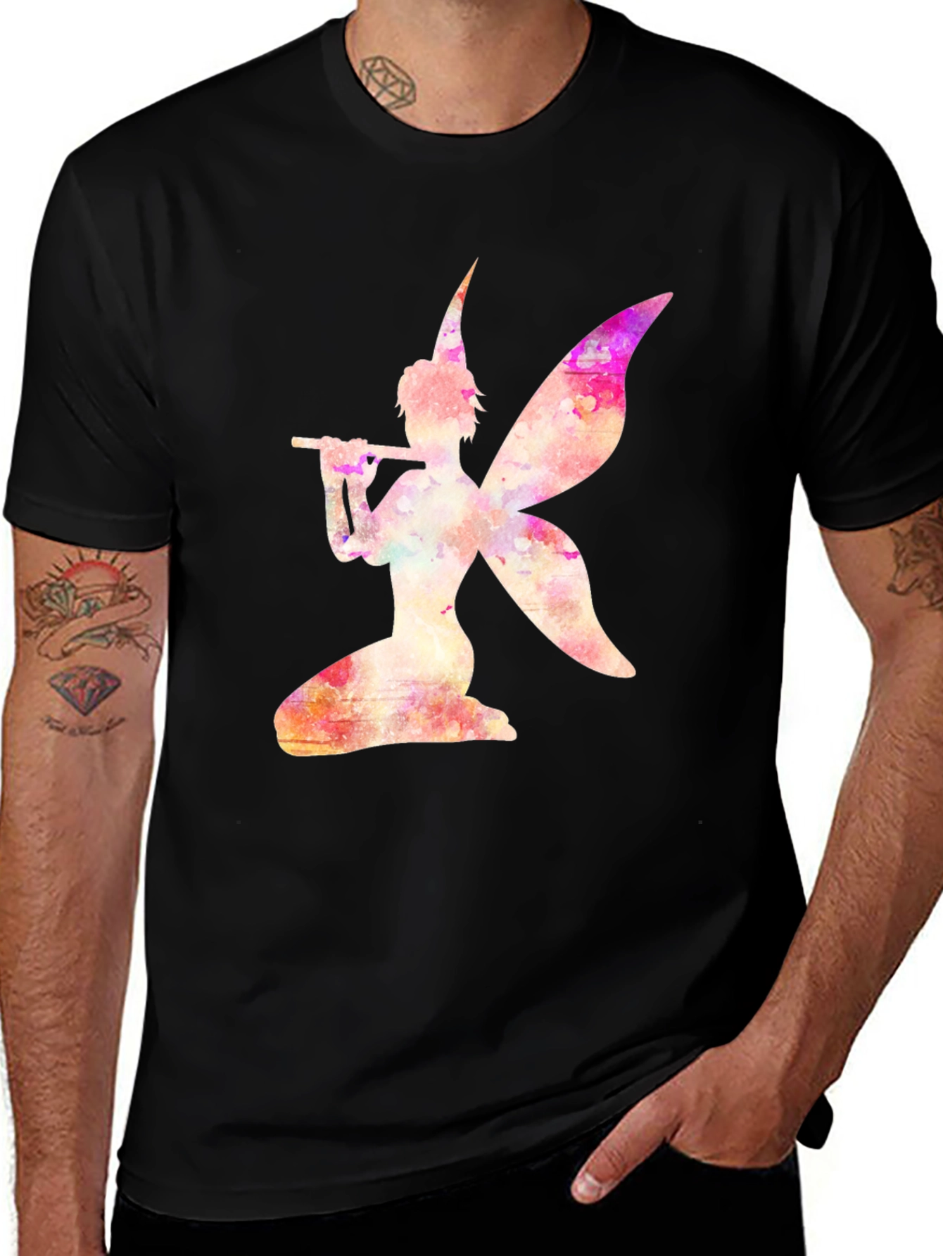 Variant 10 of Fairy Flute Black T-Shirt