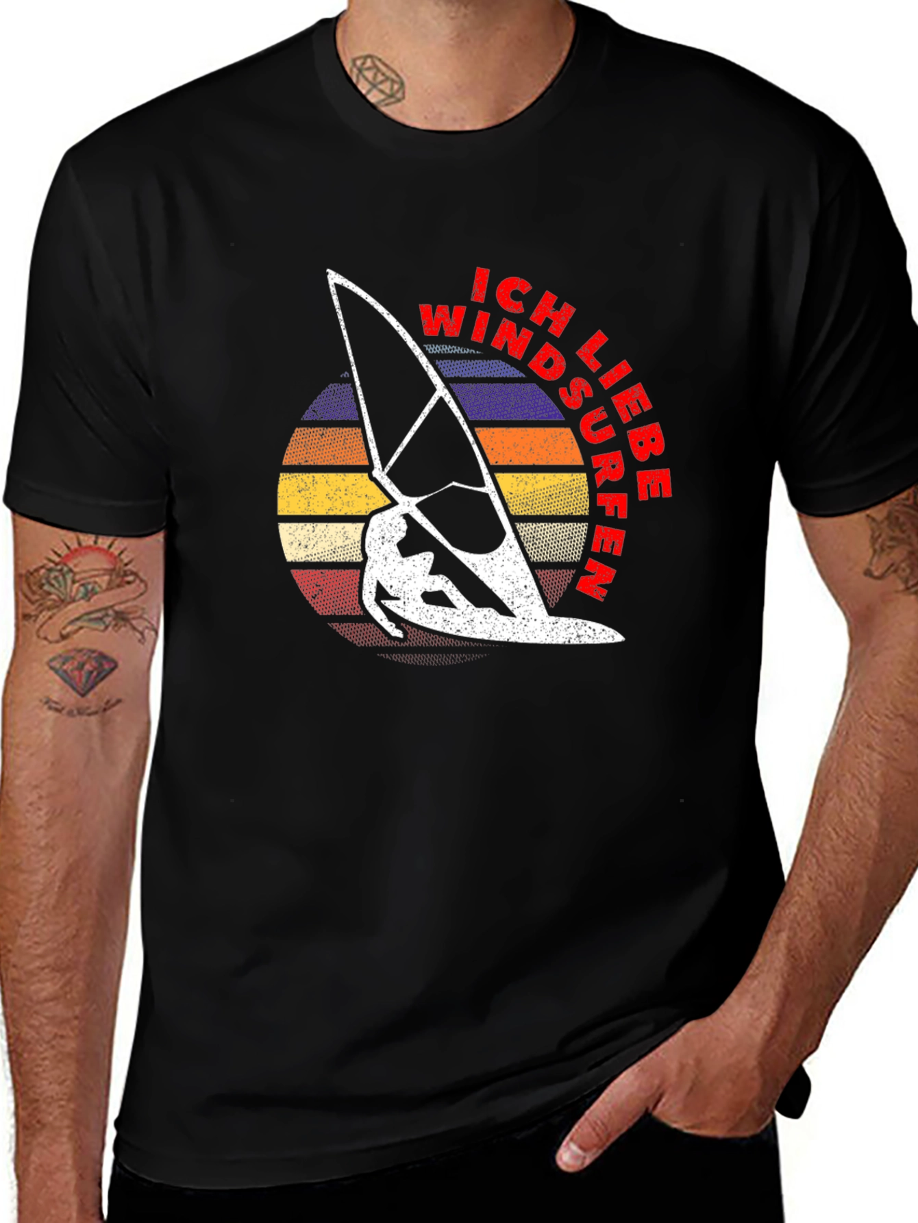 Variant 27 of Ich Liebe Windsurfen Graphic Tee