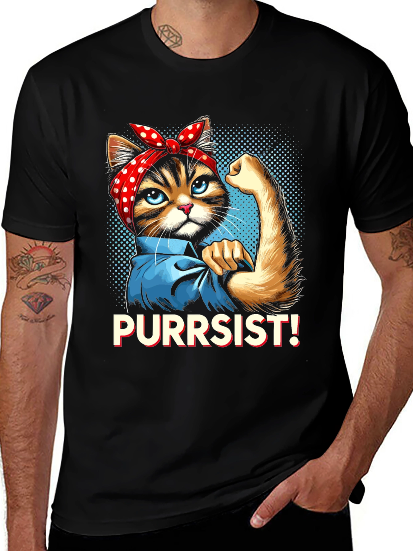 Variant 21 of Purrsist Cat T-Shirt