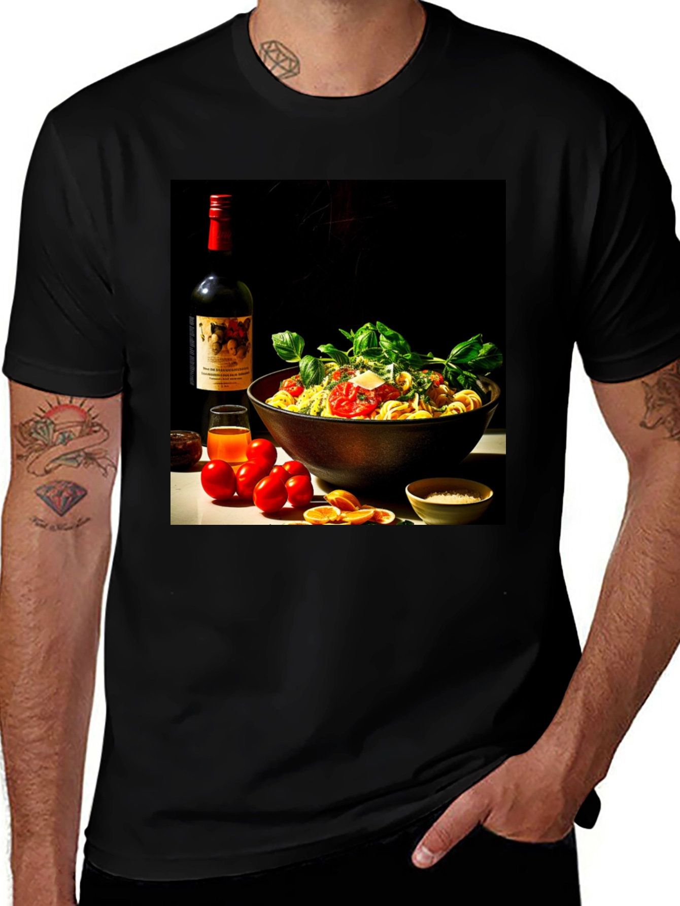 Variant 30 of Pasta Still Life Graphic Tee
