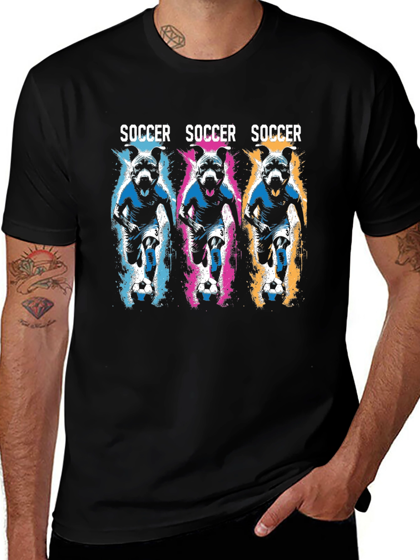 Variant 29 of Soccer Dogs Graphic T-Shirt