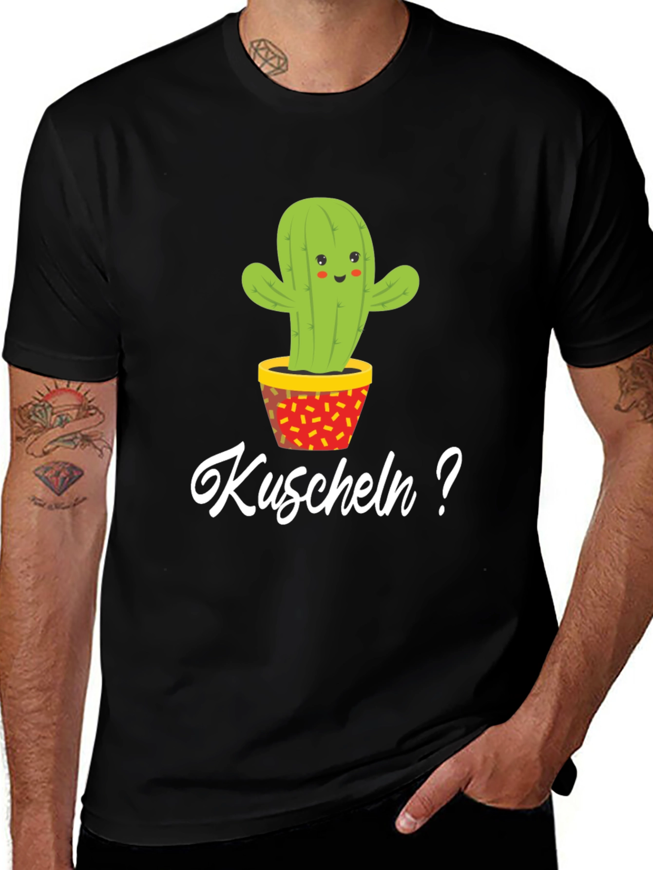 Variant 19 of Cactus Hugs? Graphic Tee - Soft Cotton Blend