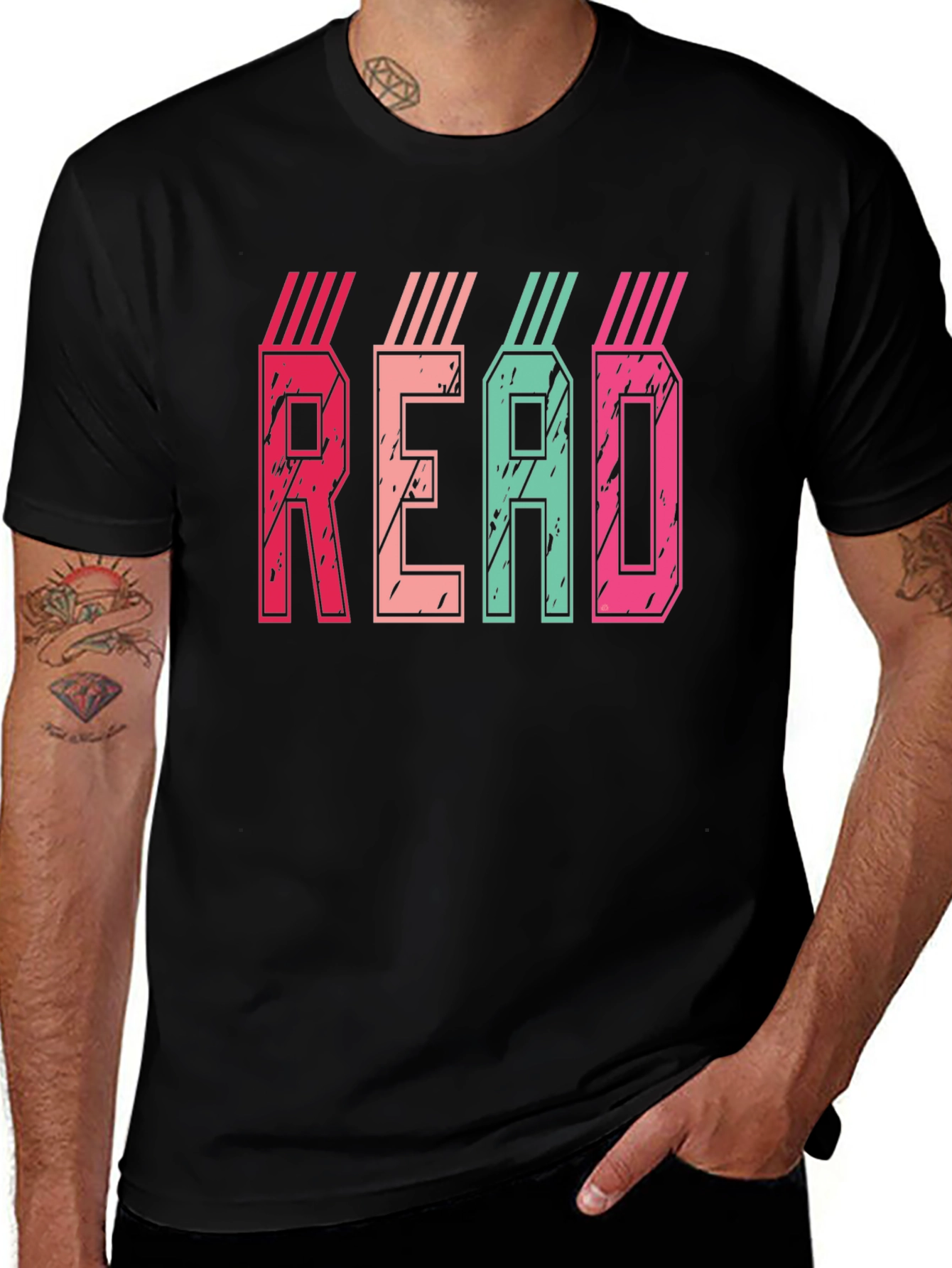 Variant 22 of Retro "READ" Graphic T-Shirt