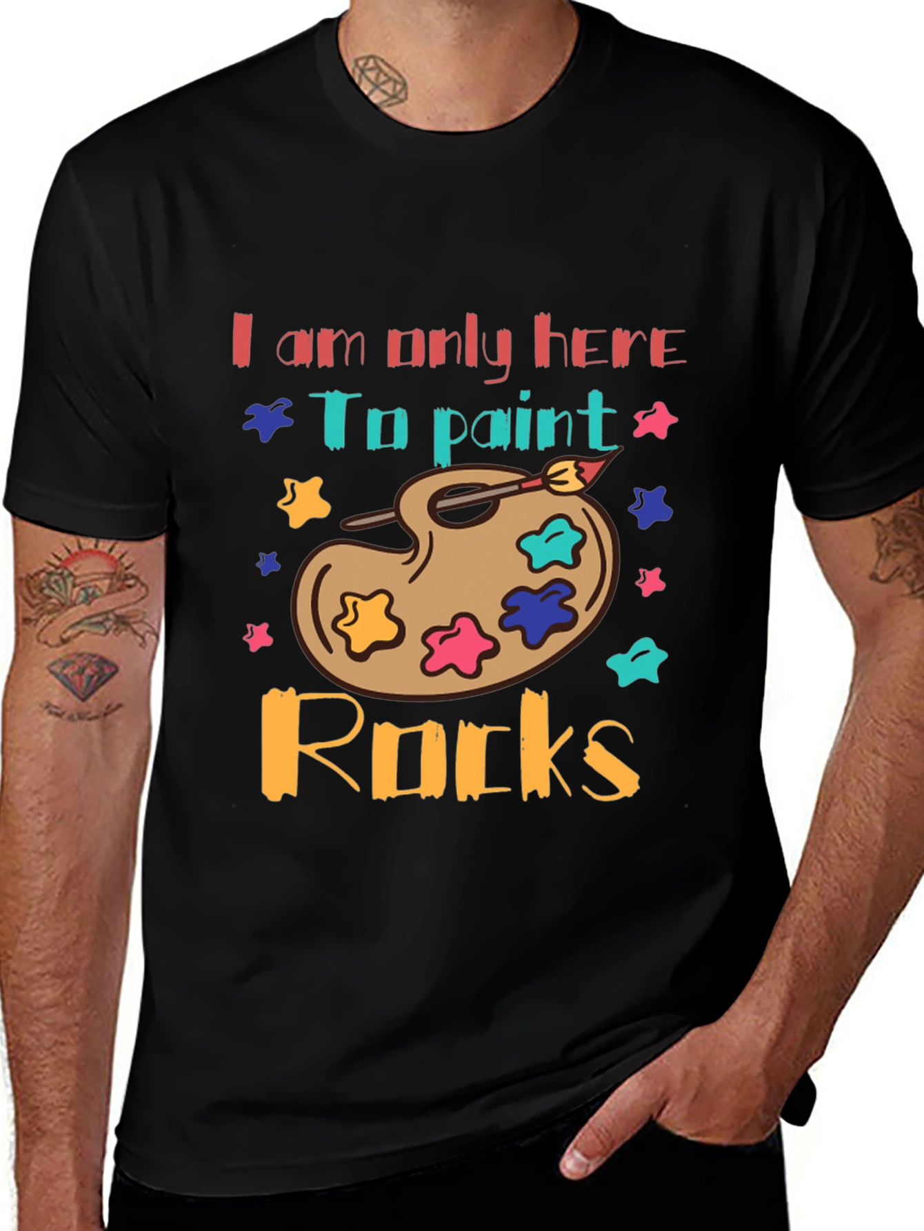 Variant 26 of Paint Rocks T-Shirt - Artist Novelty Tee