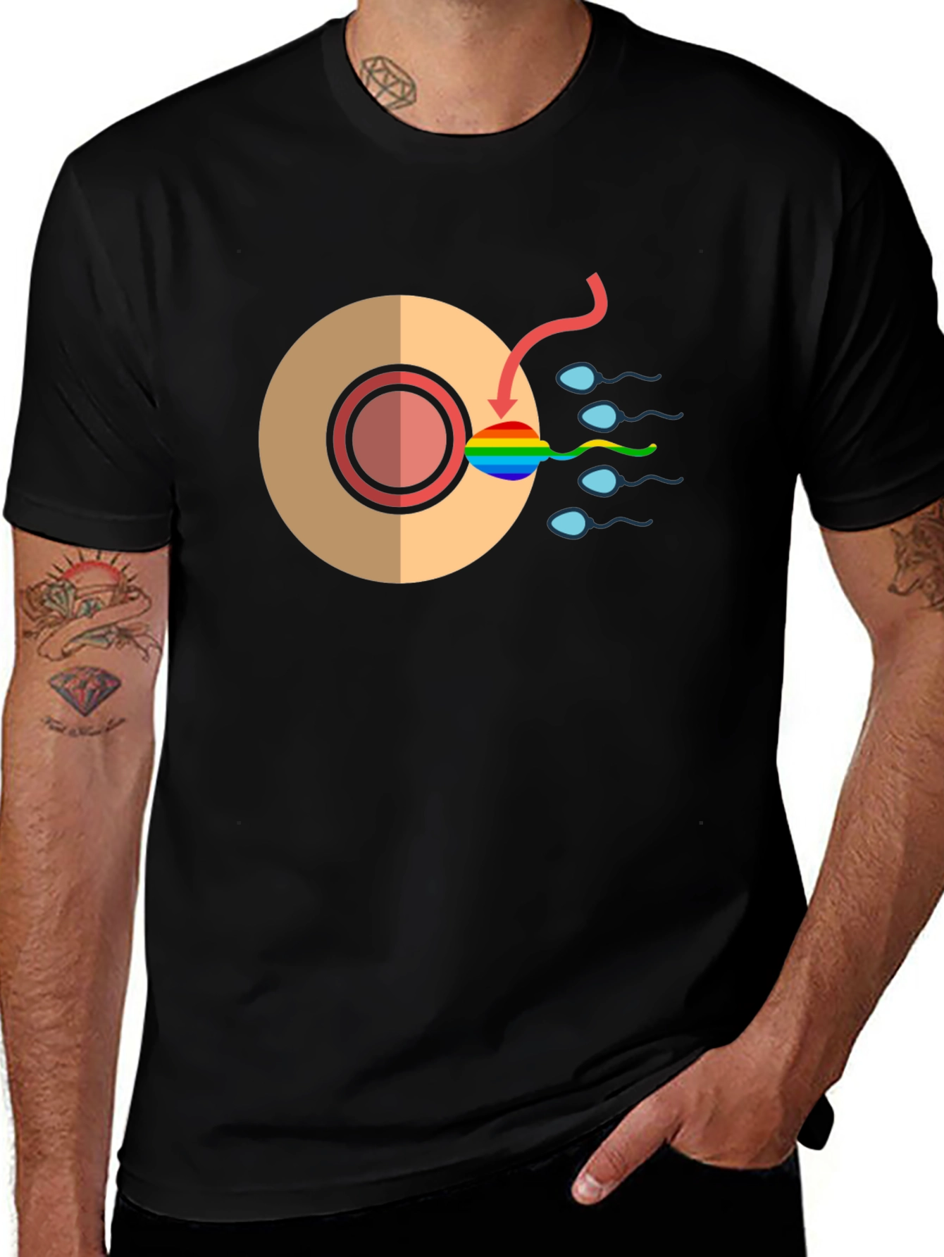 Variant 13 of LGBTQ+ Pride Fertilization Graphic Tee