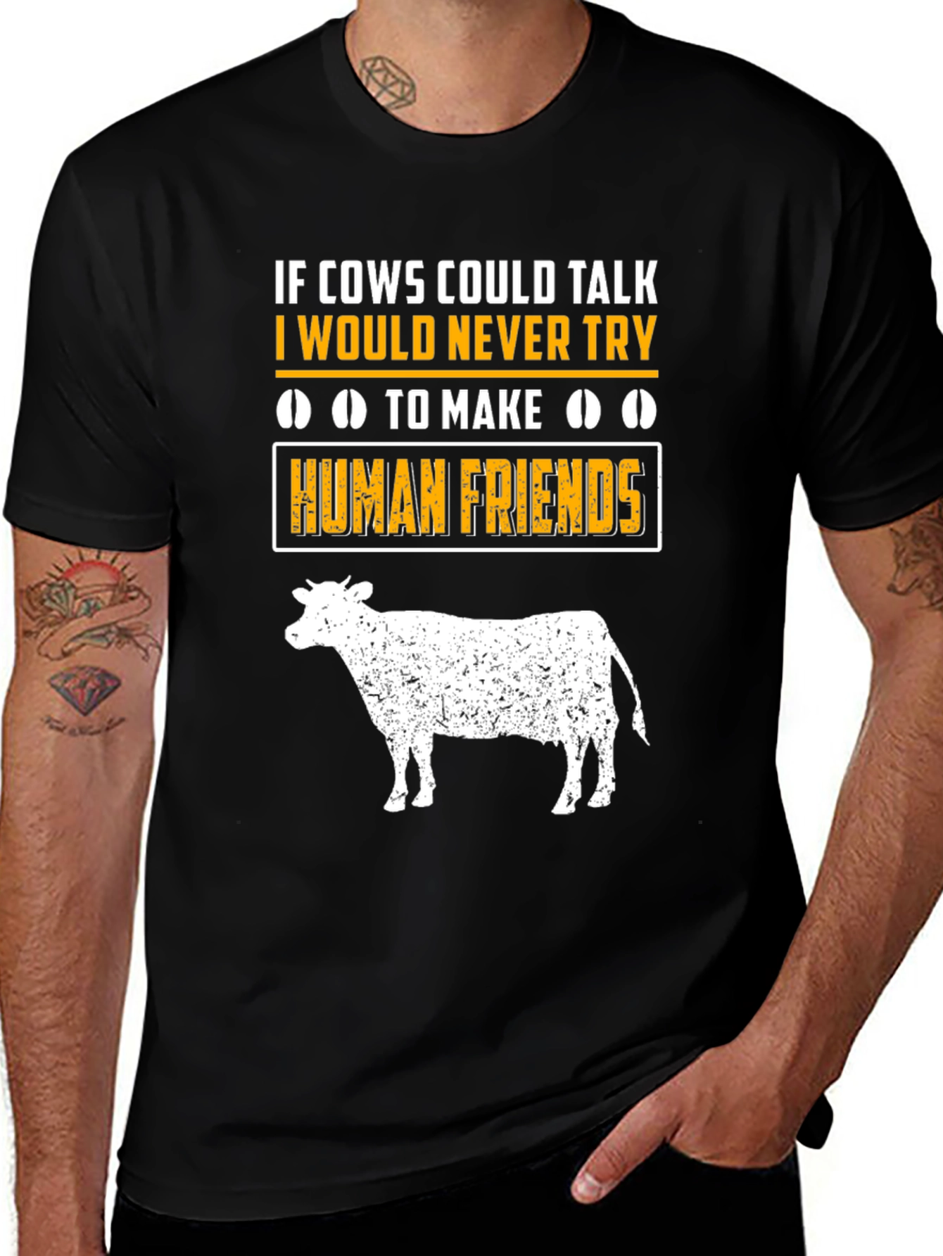 Variant 18 of Cow Talk T-Shirt: Funny Animal Lover Tee