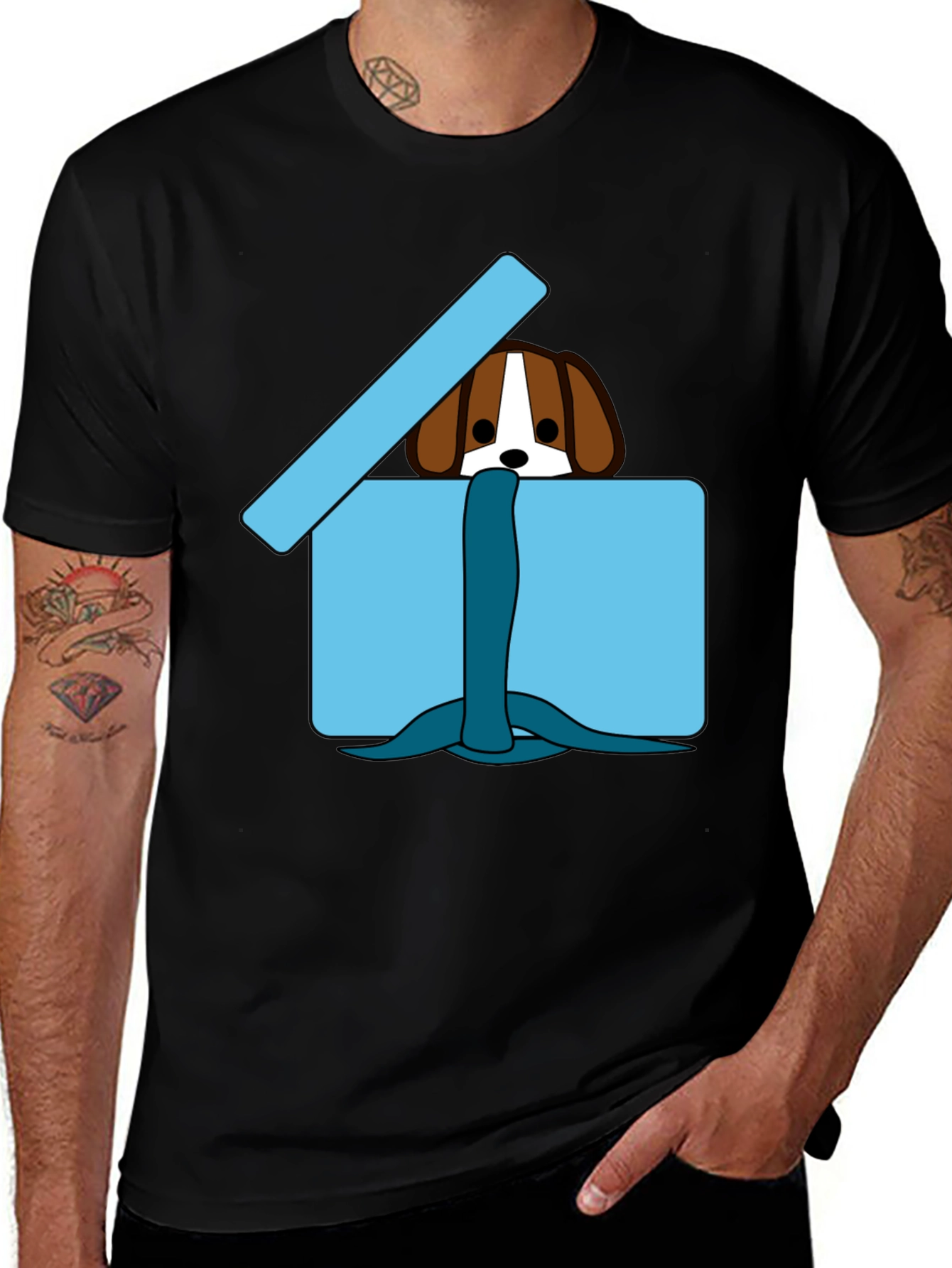 Variant 25 of Dog in a Box Graphic Tee