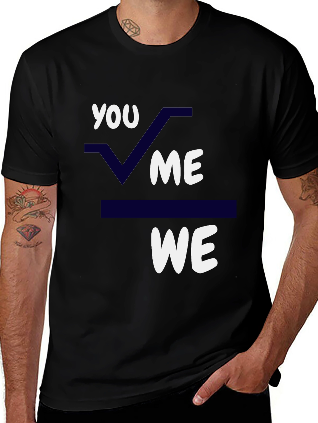 Variant 7 of Math Love T-Shirt - You Plus Me Equals We - Funny Graphic Tee