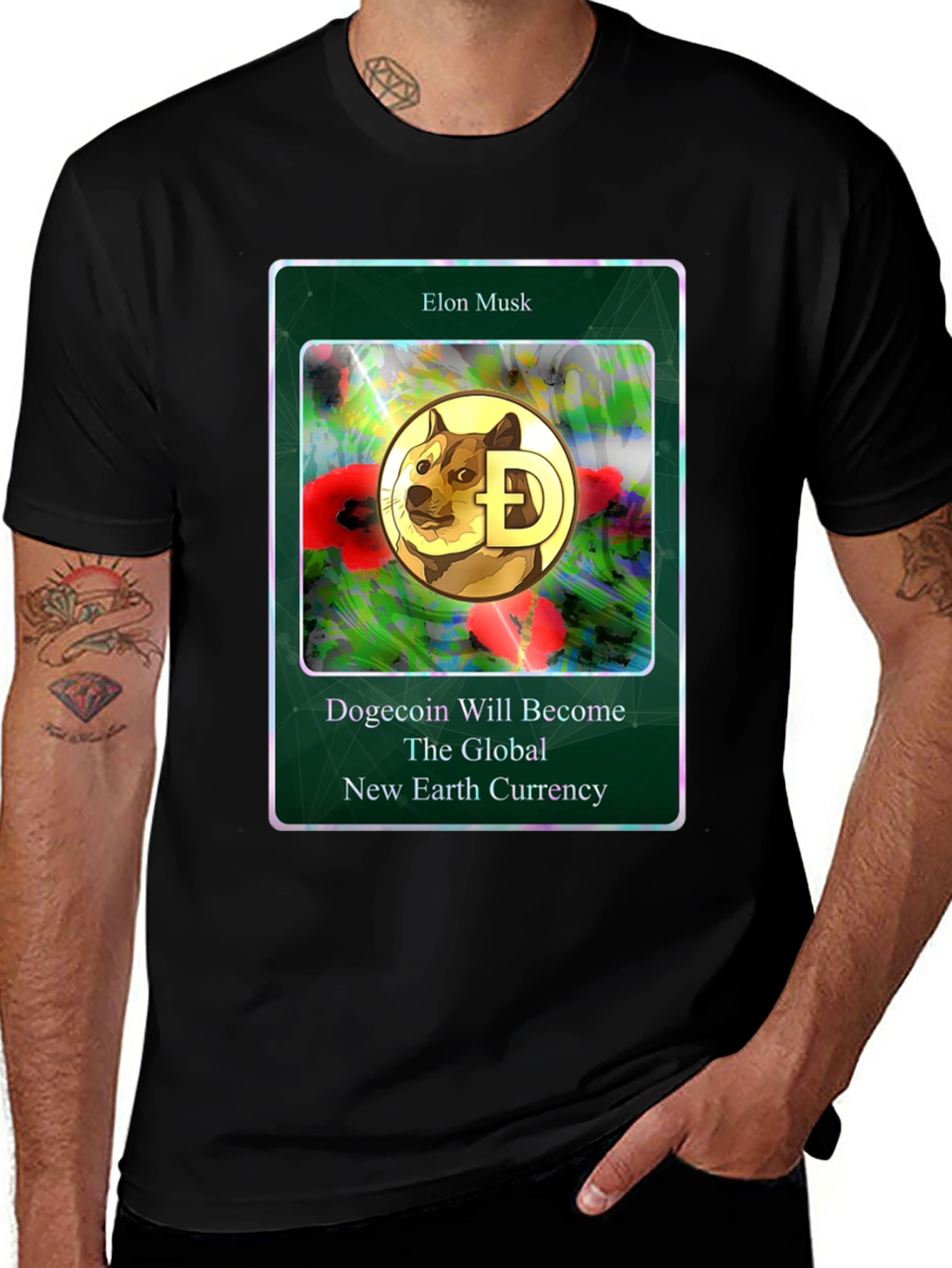 Dogecoin Global Currency T-Shirt Elon Musk