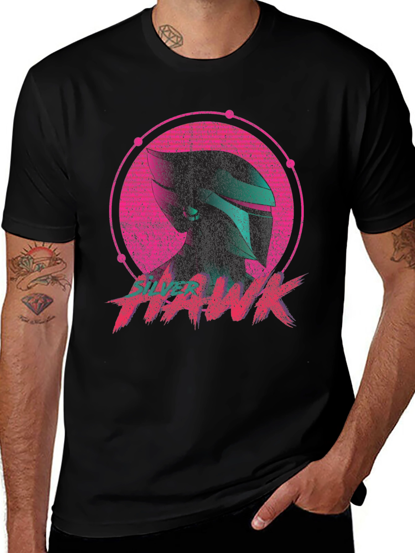 Variant 5 of Retro Silverhawk Graphic T-Shirt
