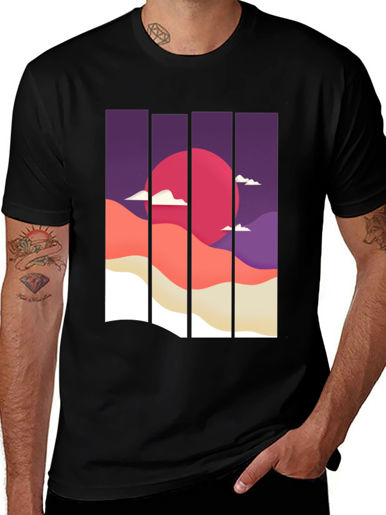 Variant 9 of Sunset Mountain T-Shirt - Unique Graphic Tee