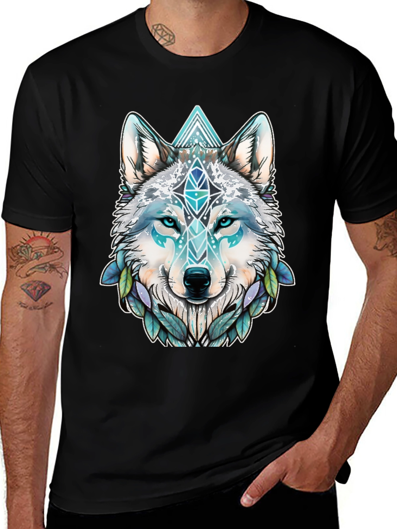 Variant 30 of Wolf Graphic Print T-Shirt