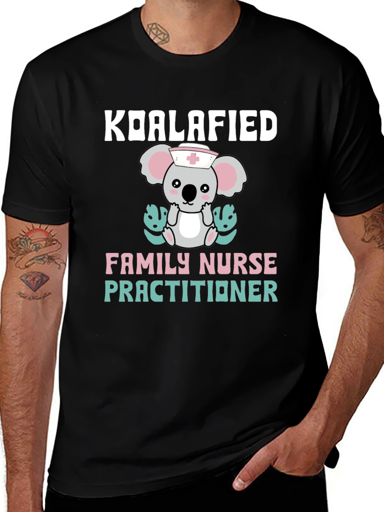 Variant 23 of Koalafied Nurse Practitioner T-Shirt