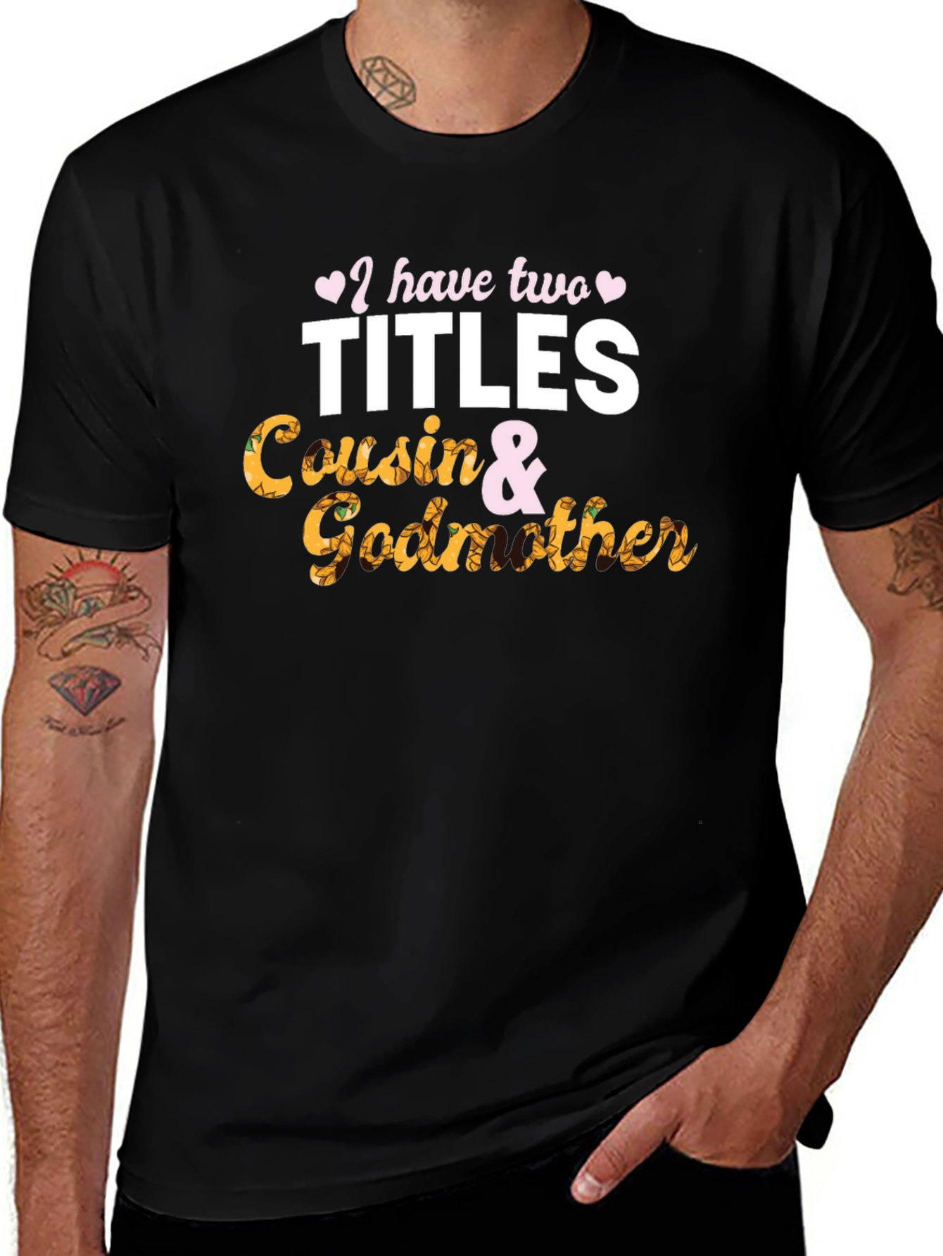 Variant 11 of Cousin & Godmother Black Graphic Tee