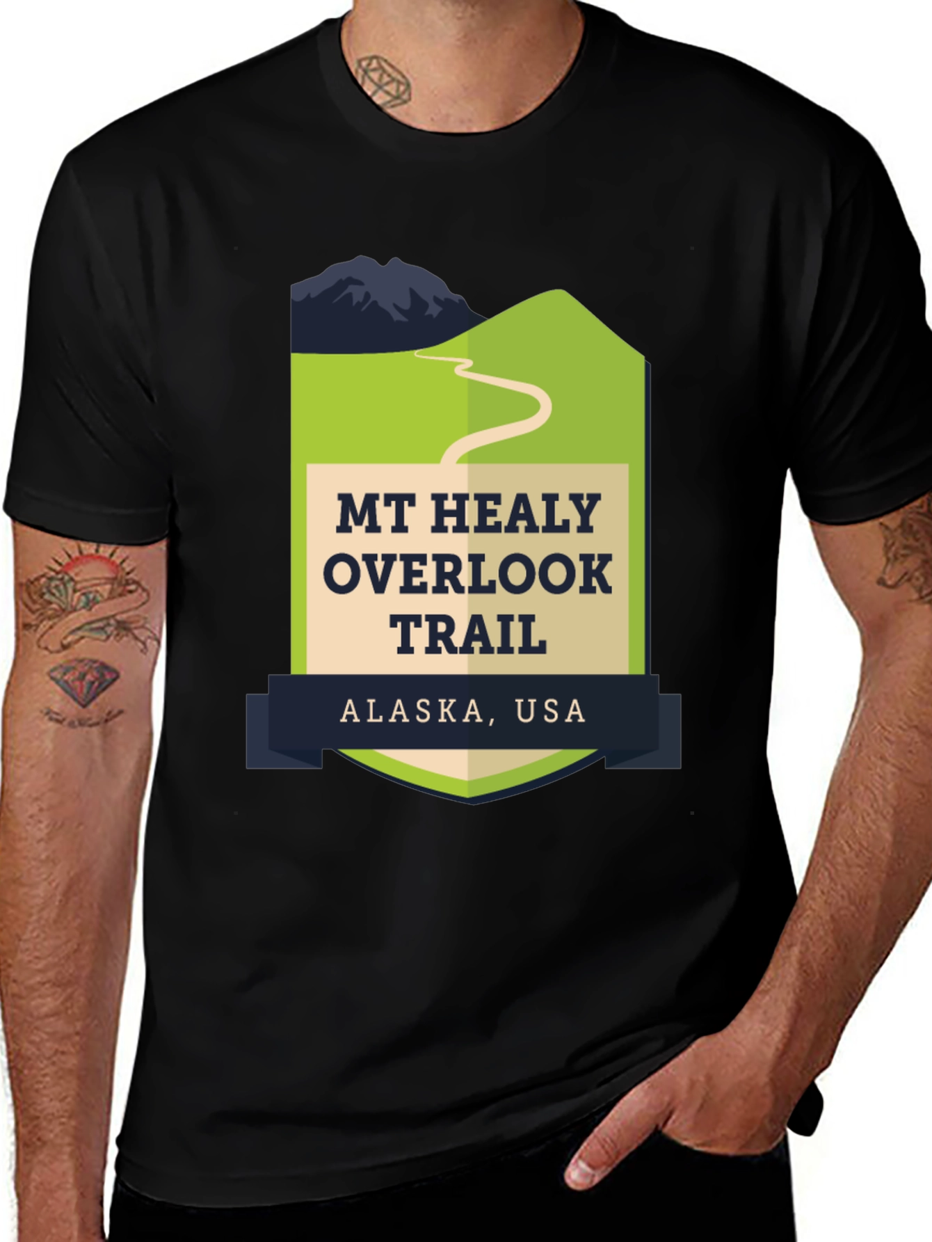 Black Mt. Healy Overlook Trail Alaska T-Shirt main image