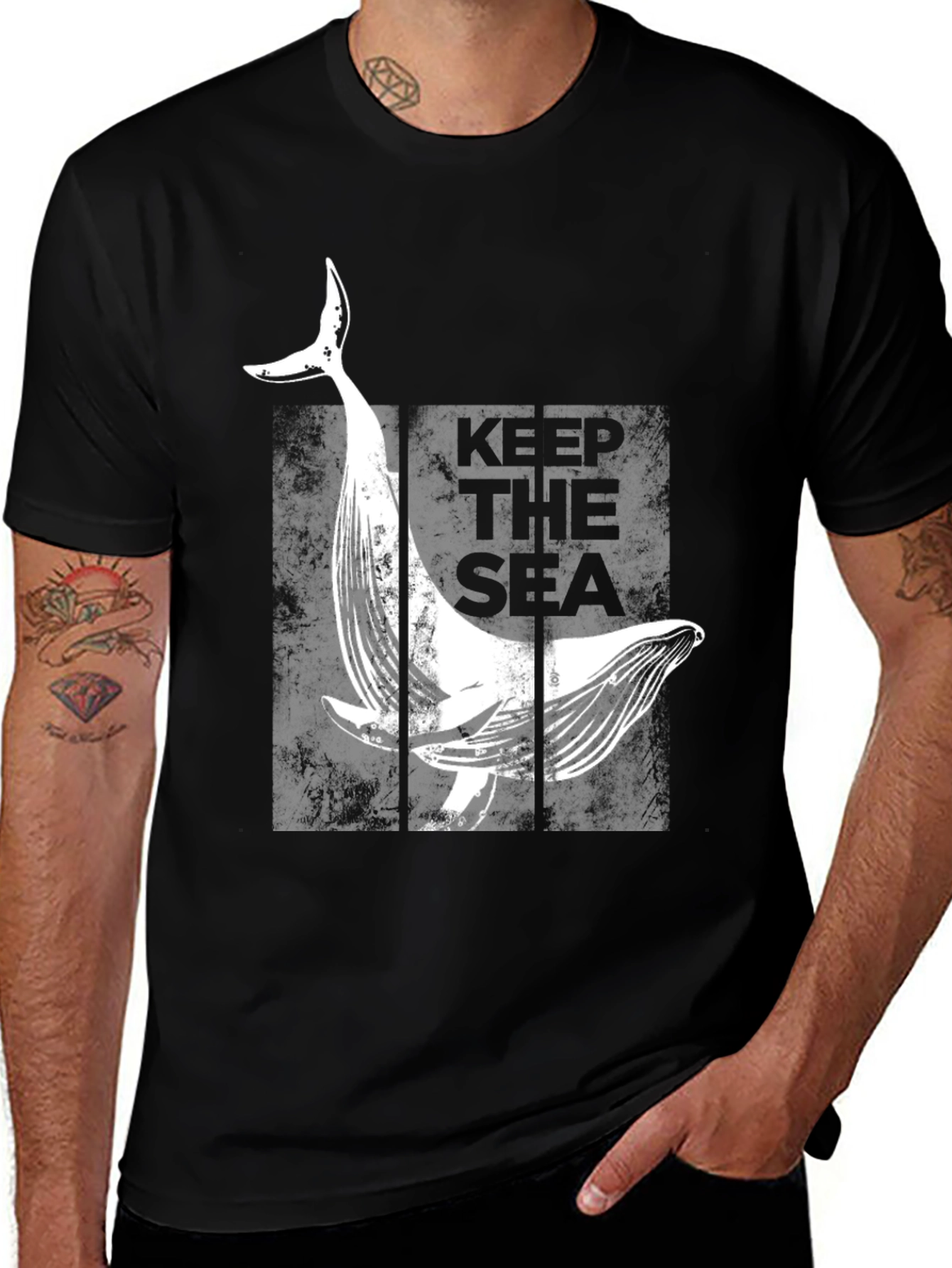 Variant 17 of Keep The Sea Whale Graphic T-Shirt