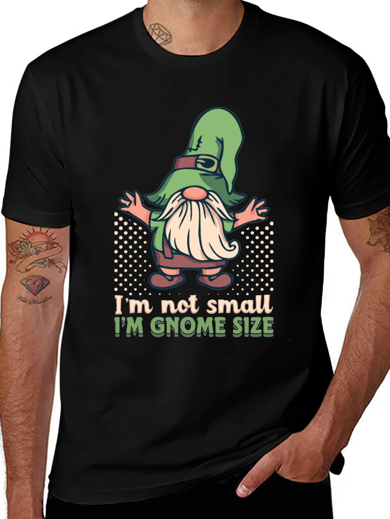 Variant 23 of Gnome Size Graphic T-Shirt